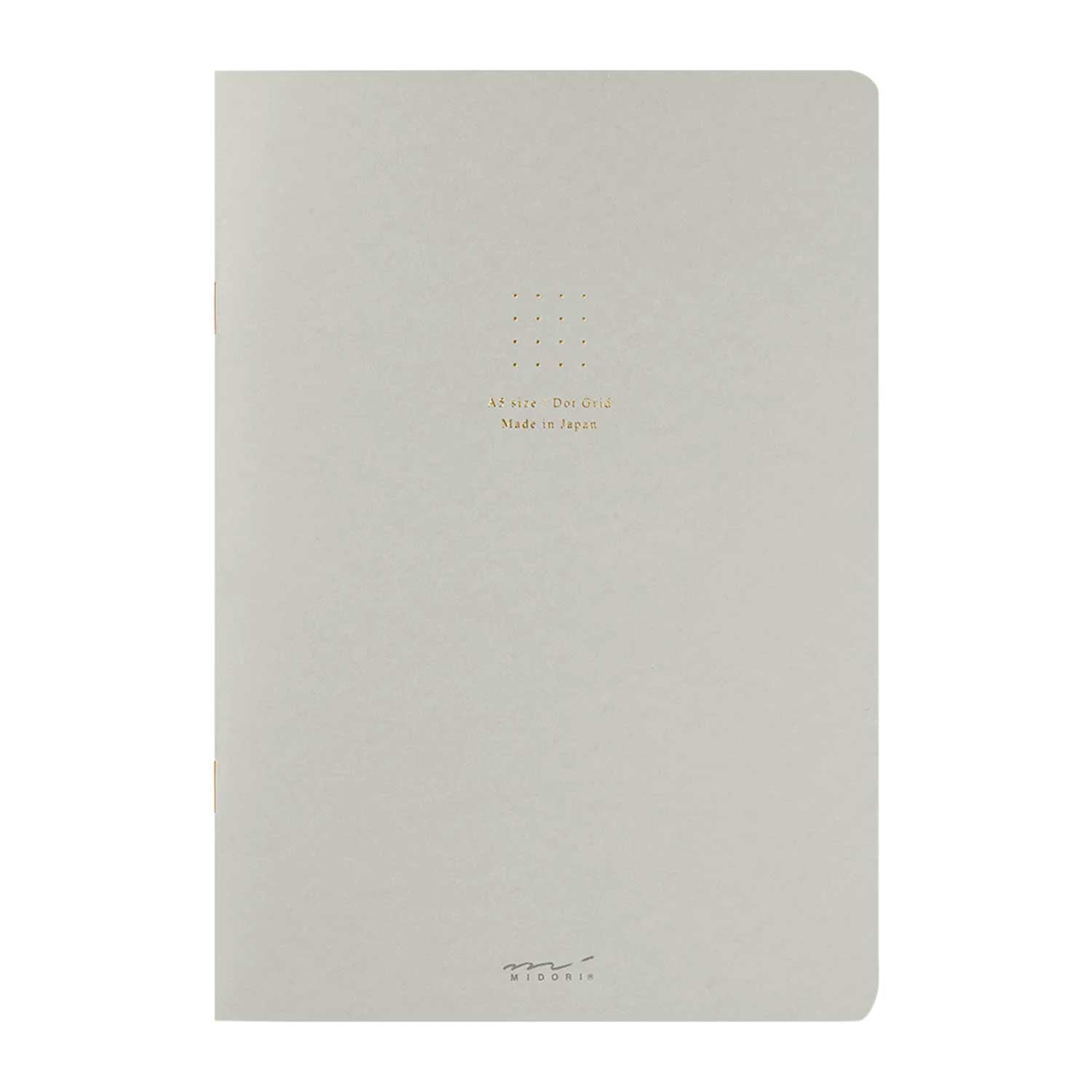Midori Soft Colour Grey Notebook - A5, Dotted