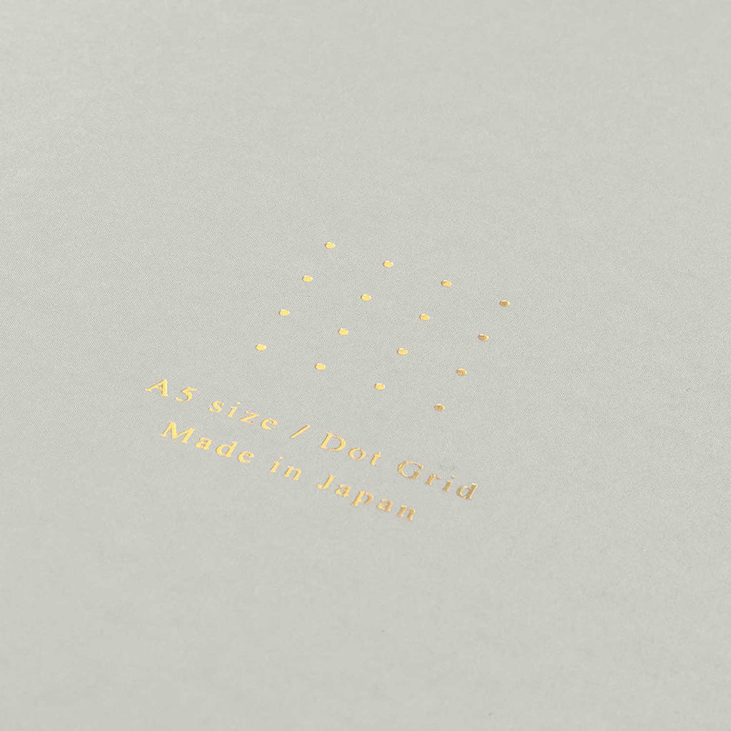 Midori Soft Colour Grey Notebook - A5, Dotted