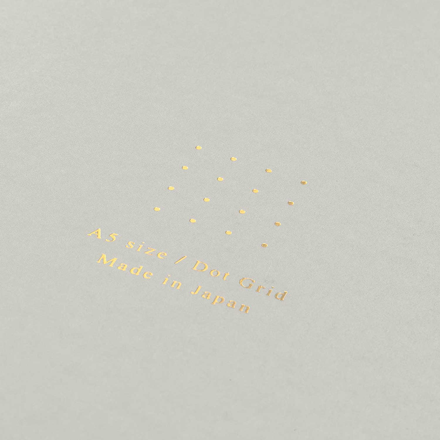 Midori Soft Colour Grey Notebook - A5, Dotted