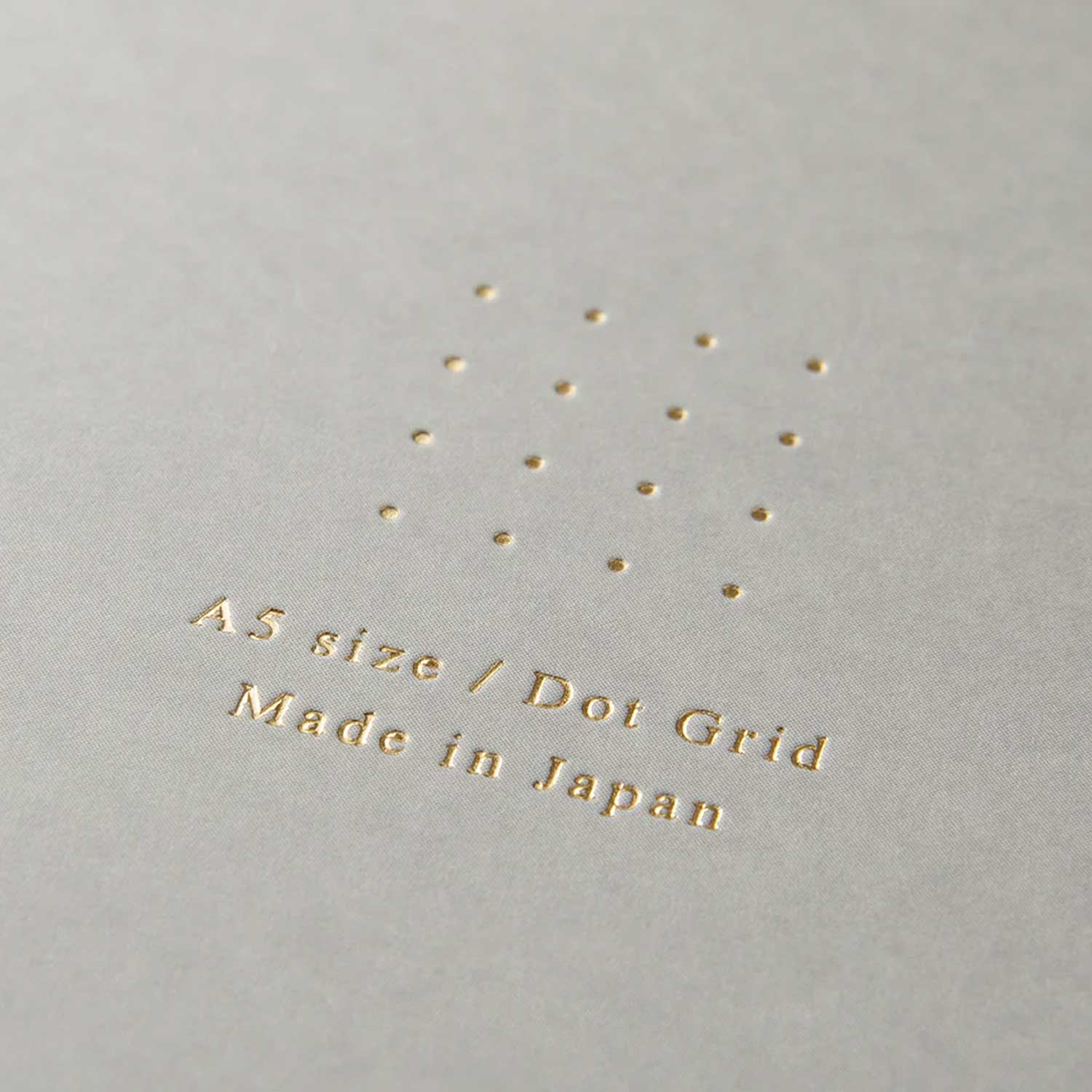 Midori Soft Colour Grey Spiral Notebook - A5, Dotted