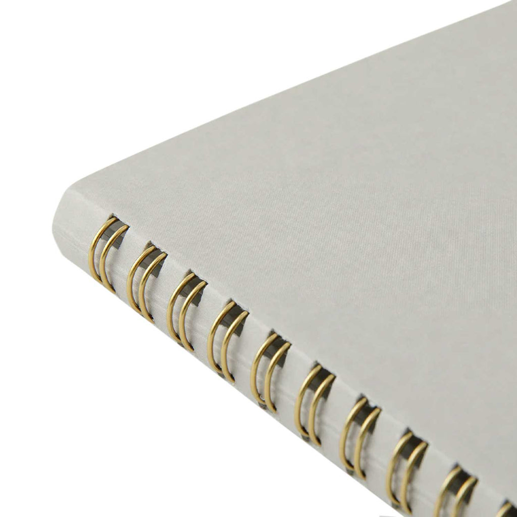 Midori Soft Colour Grey Spiral Notebook - A5, Dotted