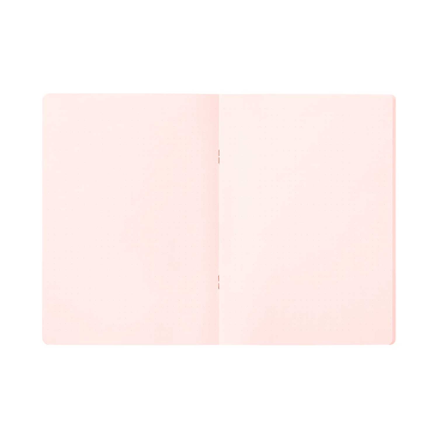 Midori Soft Colour Pink Notebook - A5, Dotted