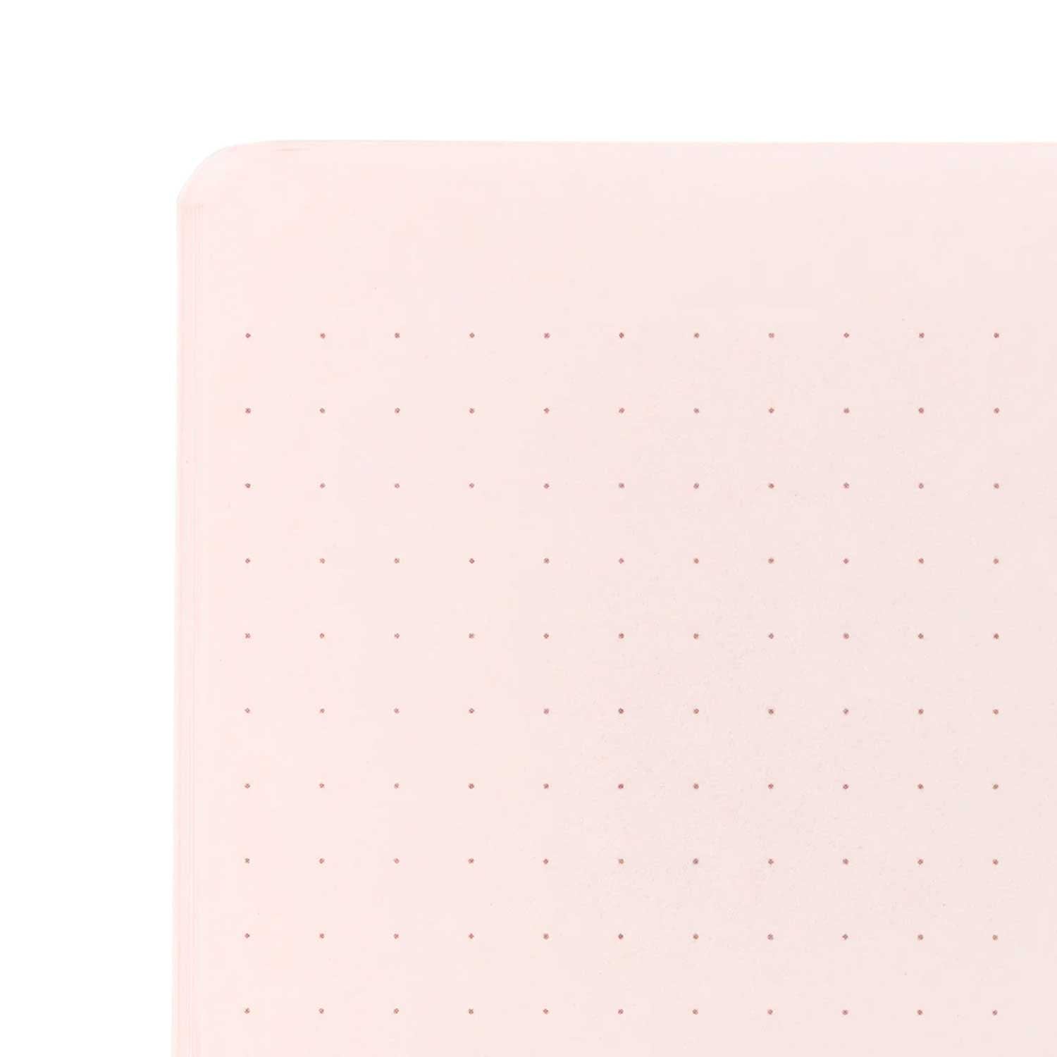Midori Soft Colour Pink Notebook - A5, Dotted
