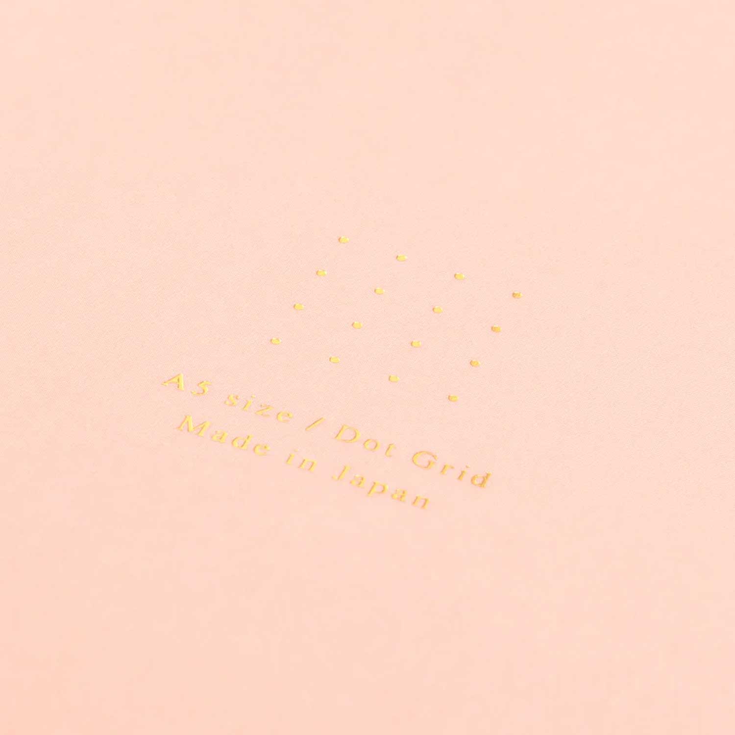 Midori Soft Colour Pink Notebook - A5, Dotted