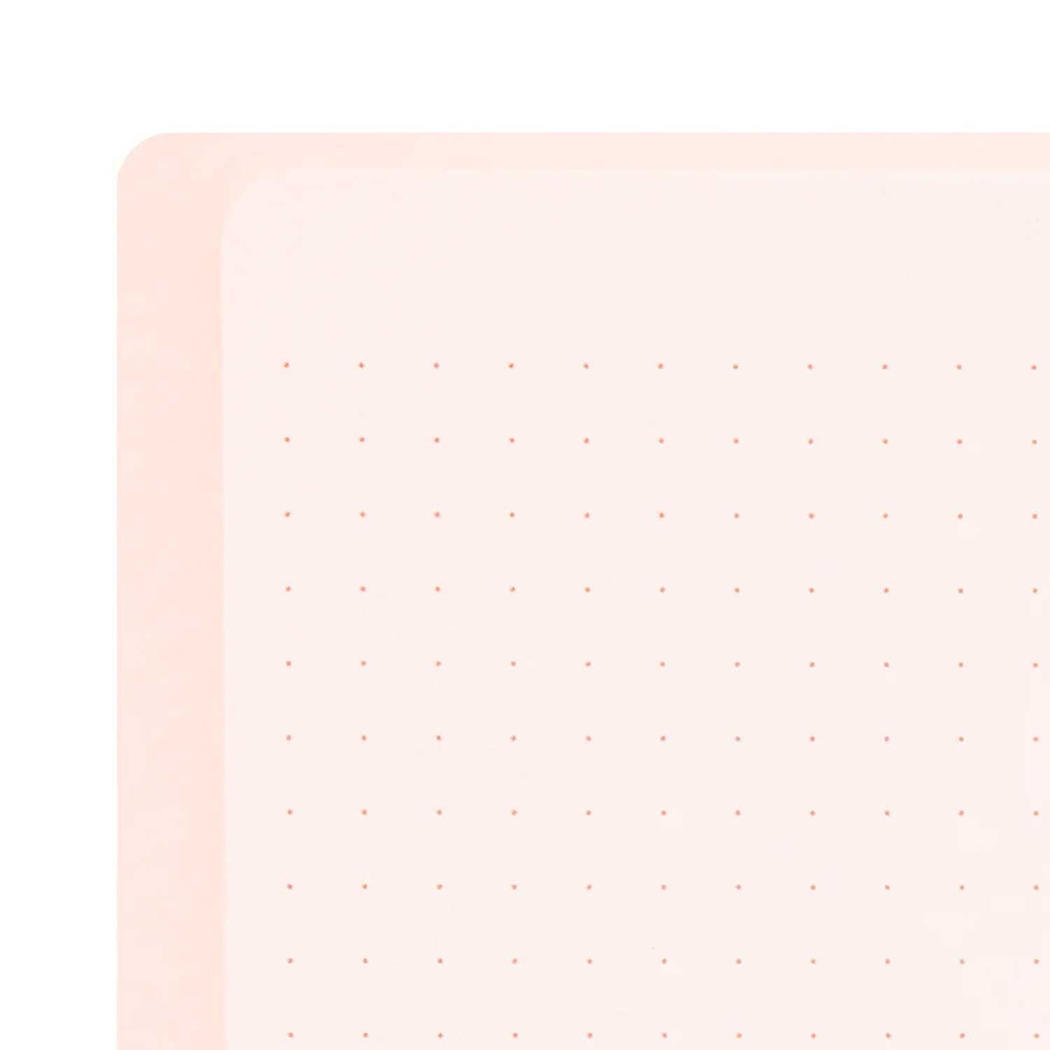 Midori Soft Colour Pink Spiral Notebook - A5, Dotted