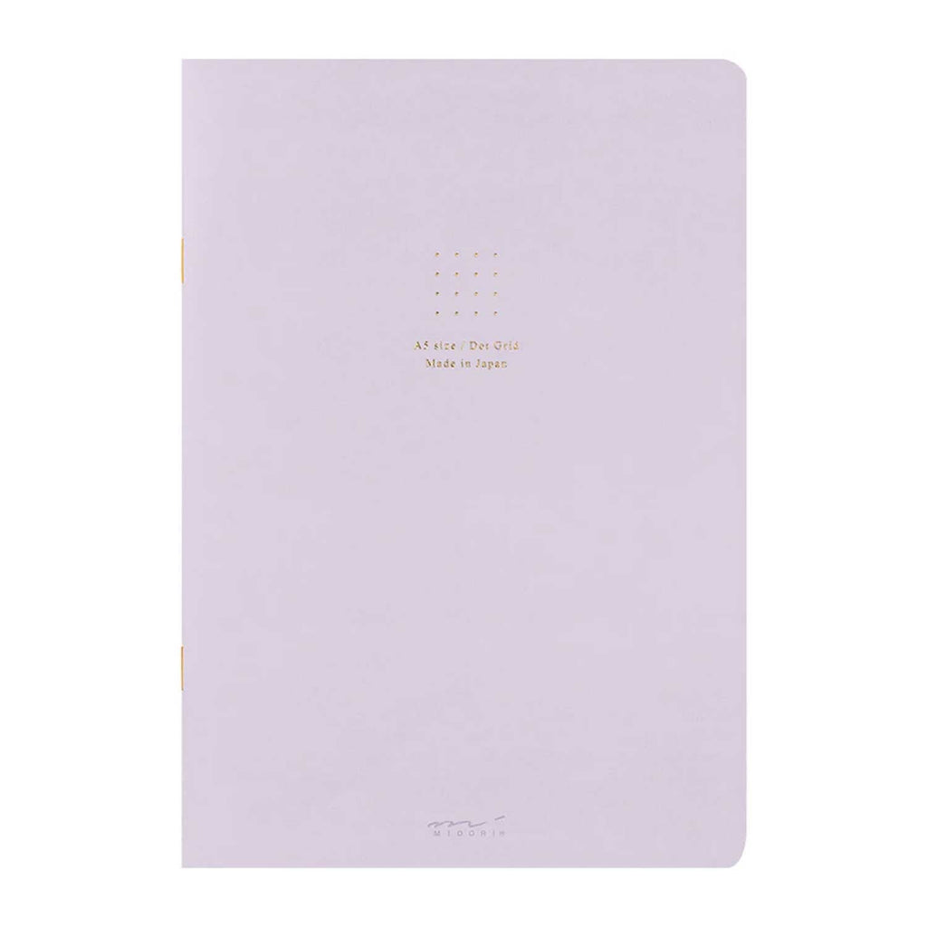 Midori Soft Colour Purple Notebook - A5, Dotted