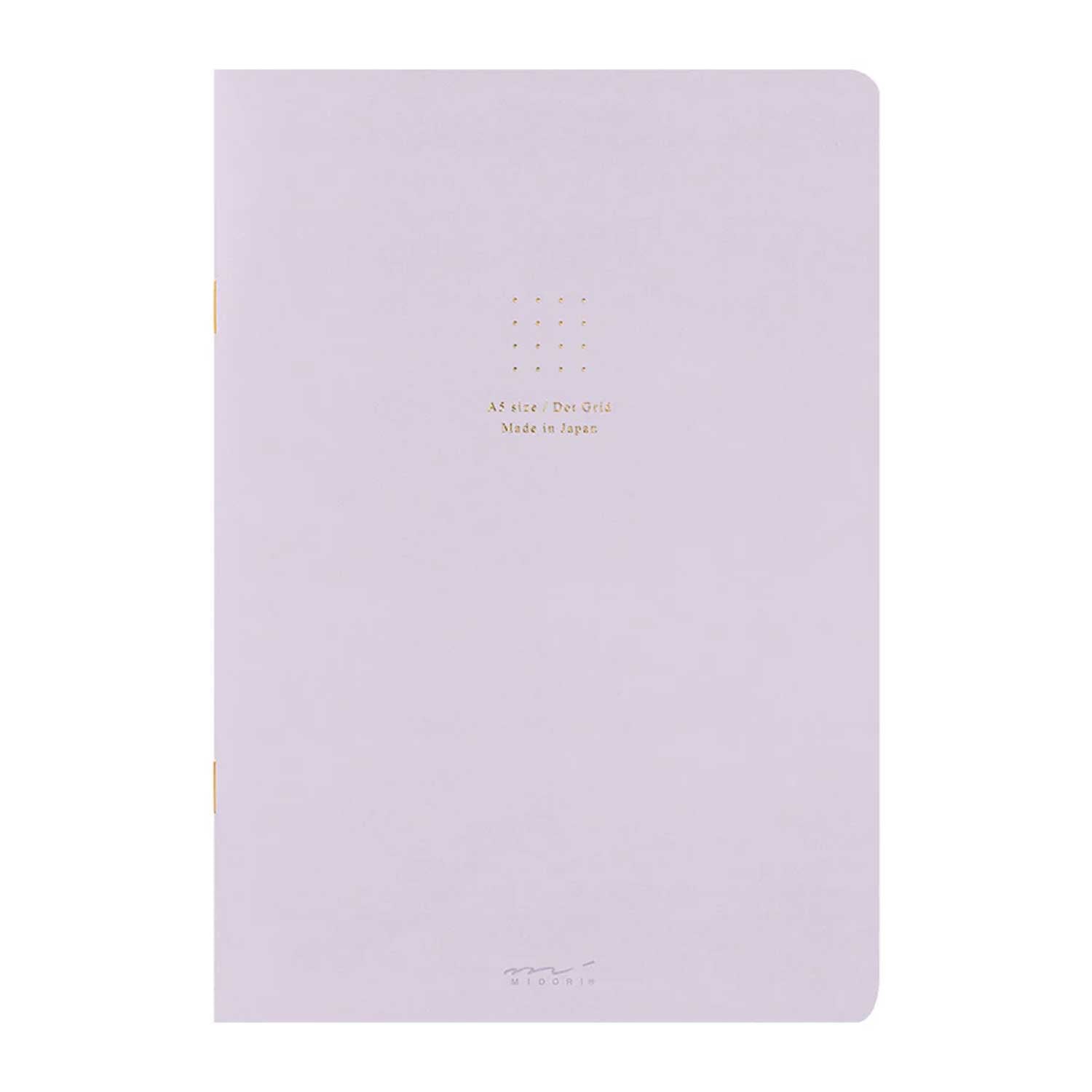 Midori Soft Colour Purple Notebook - A5, Dotted