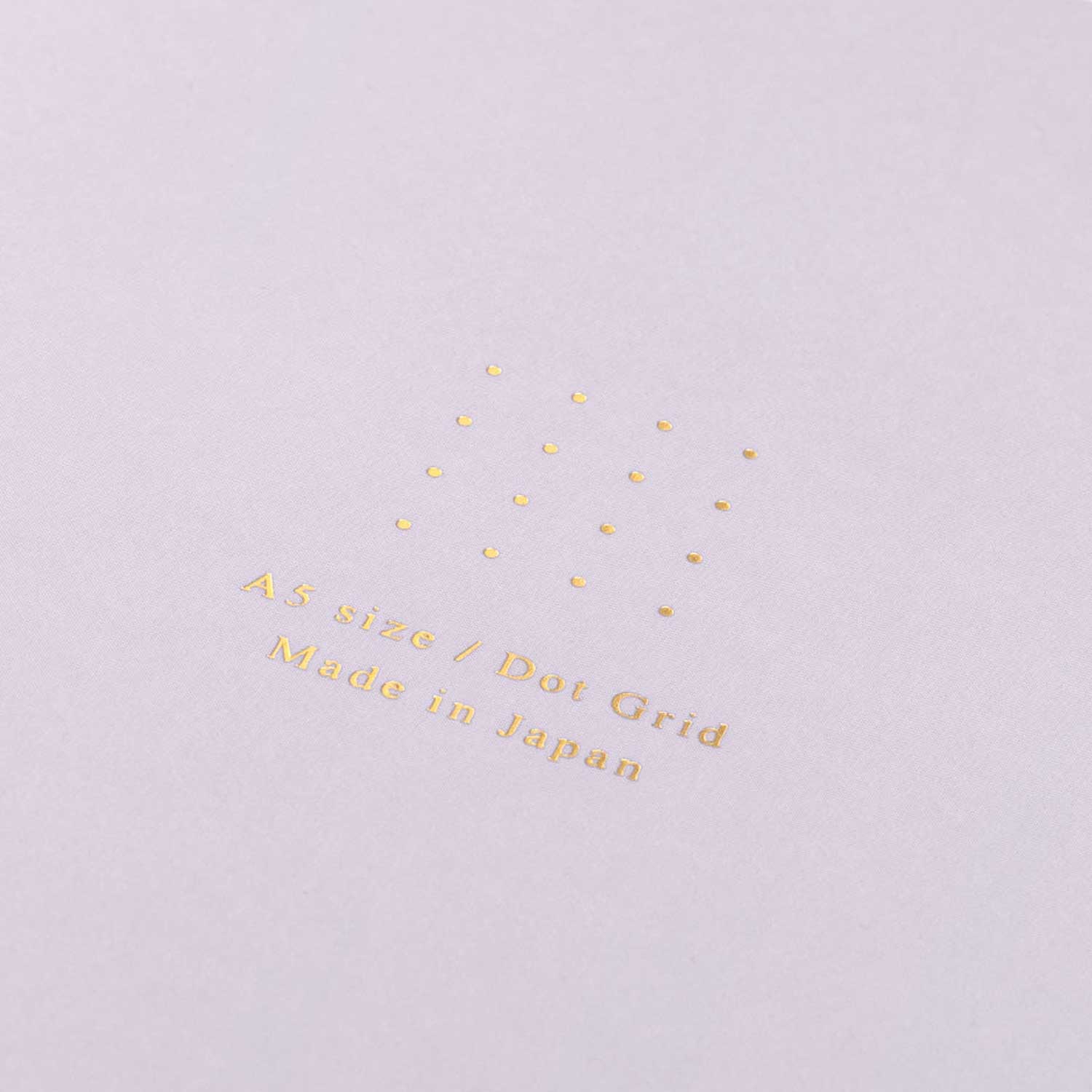 Midori Soft Colour Purple Notebook - A5, Dotted