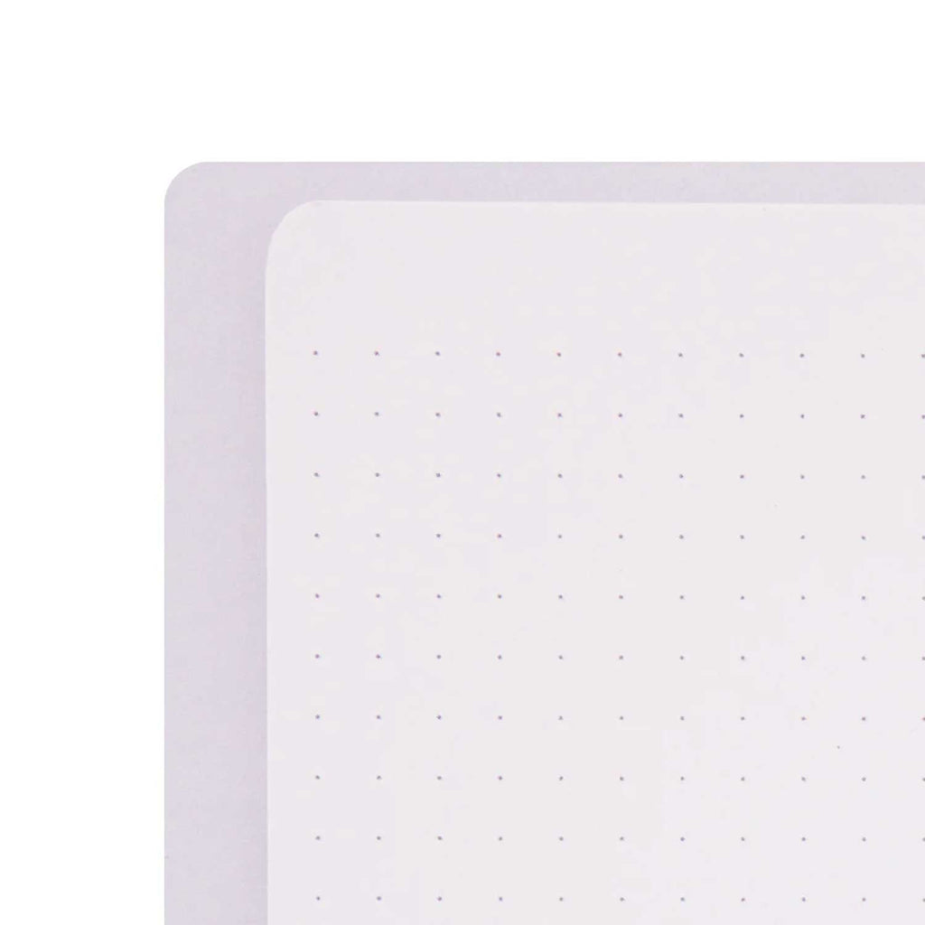 Midori Soft Colour Purple Spiral Notebook - A5, Dotted