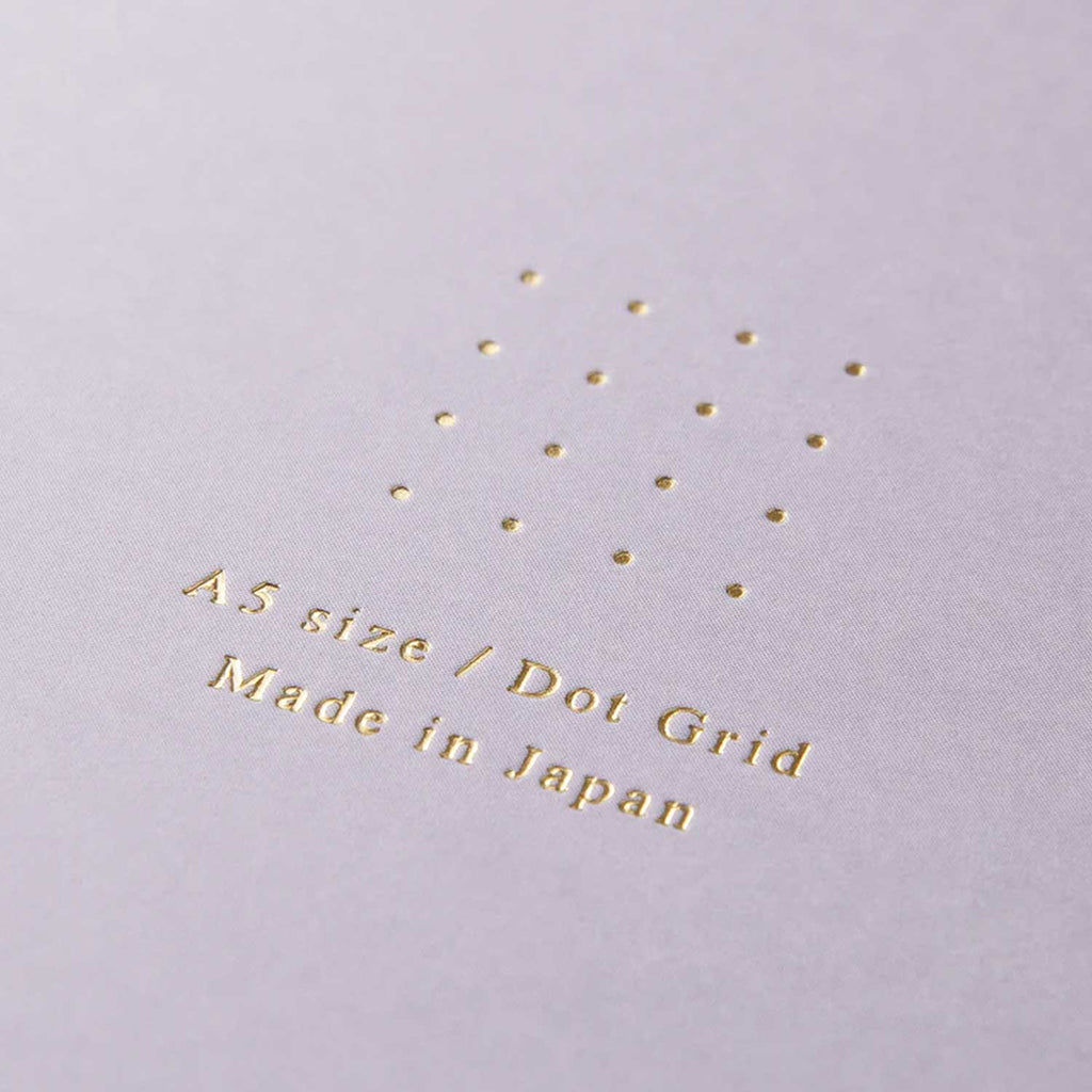 Midori Soft Colour Purple Spiral Notebook - A5, Dotted