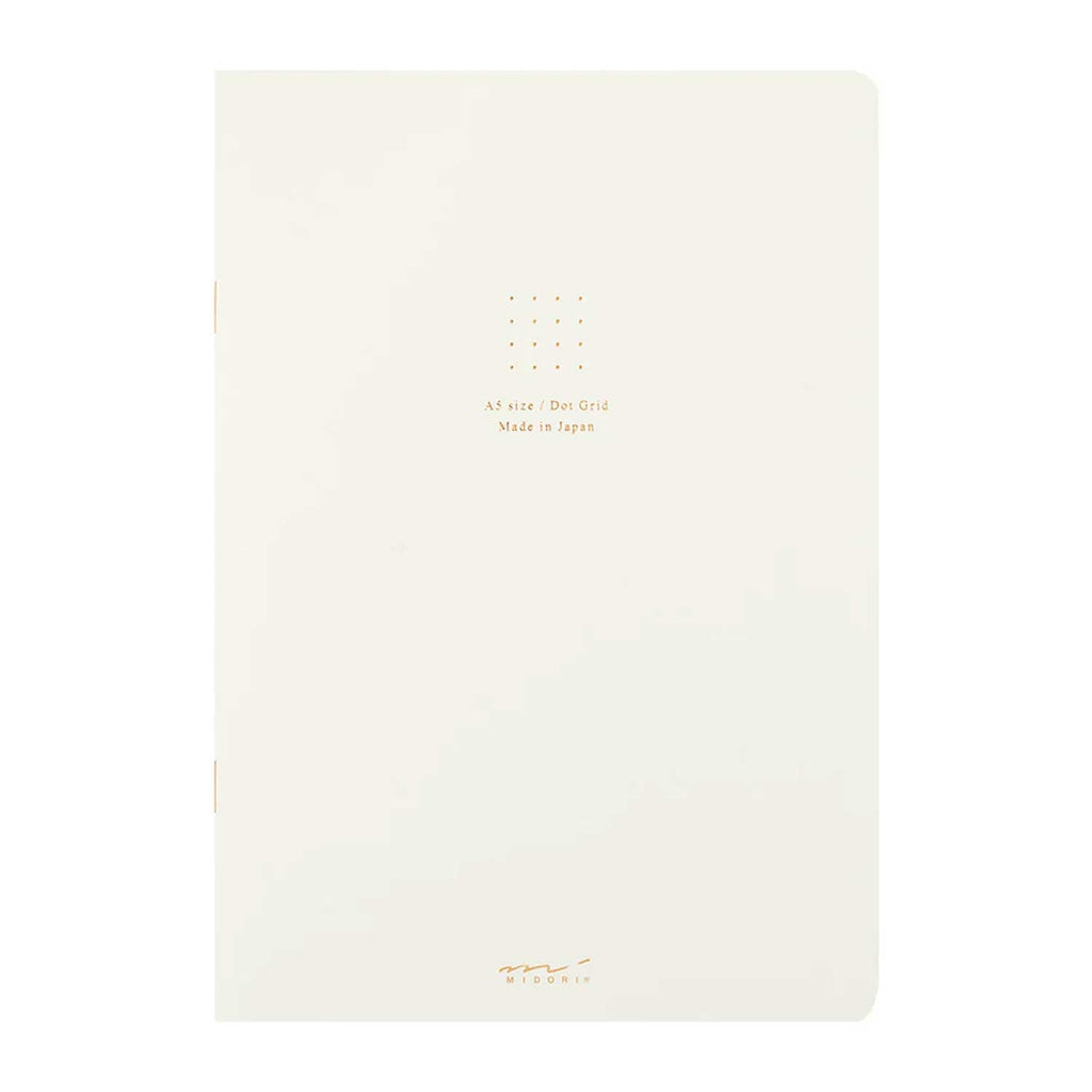 Midori Soft Colour White Notebook - A5, Dotted