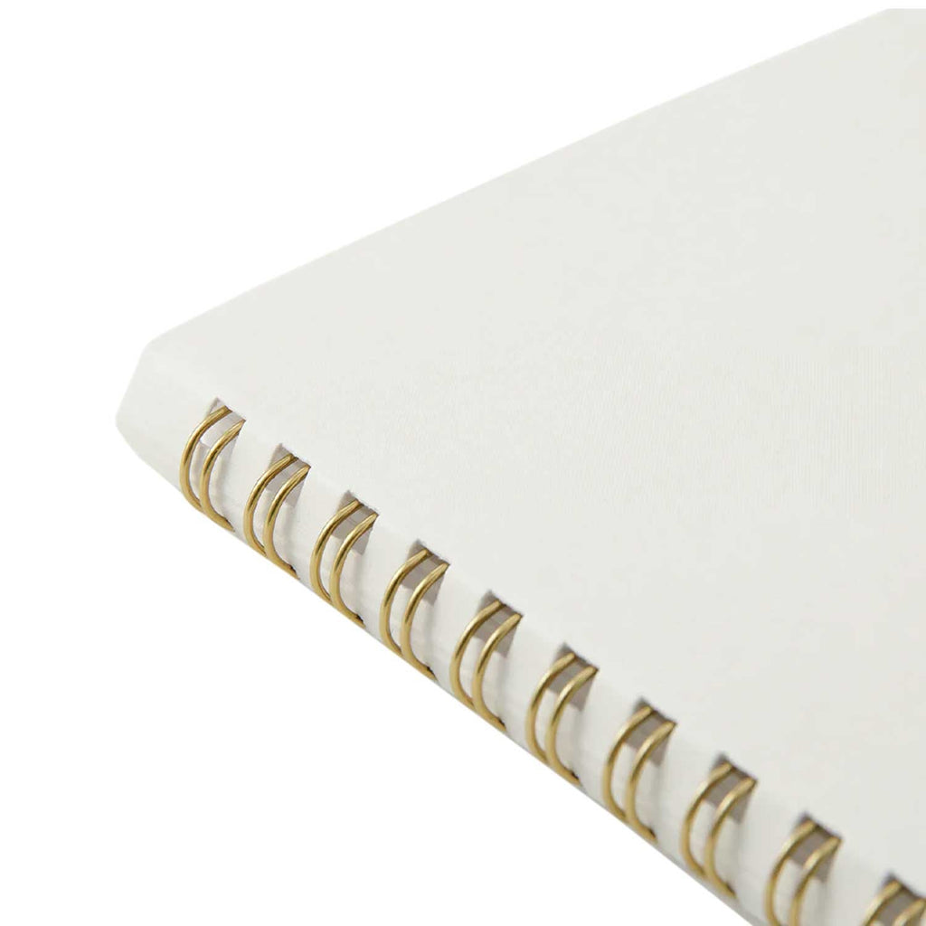 Midori Soft Colour White Spiral Notebook - A5, Dotted