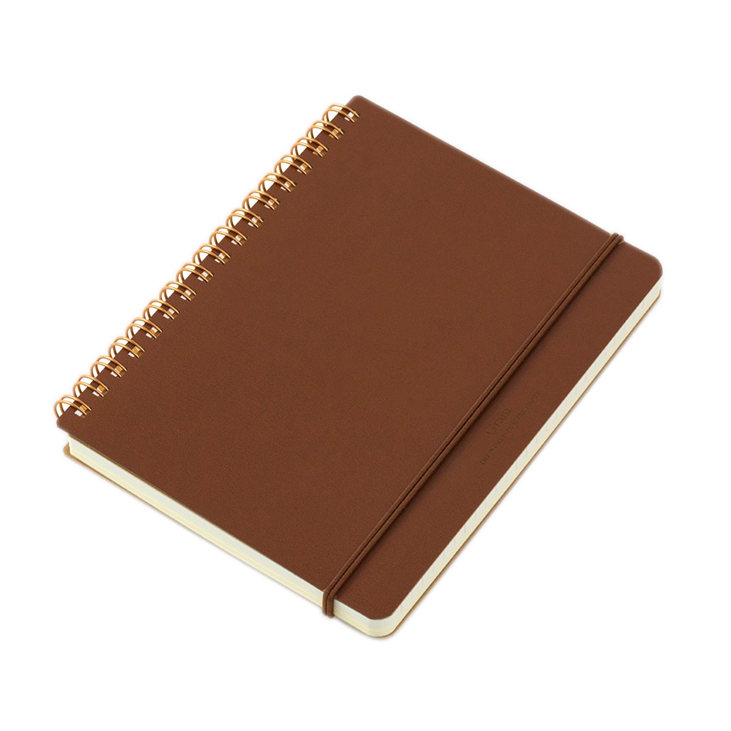 Midori WM Grain Brown Wirebound Notebook - B6, Ruled & Plain