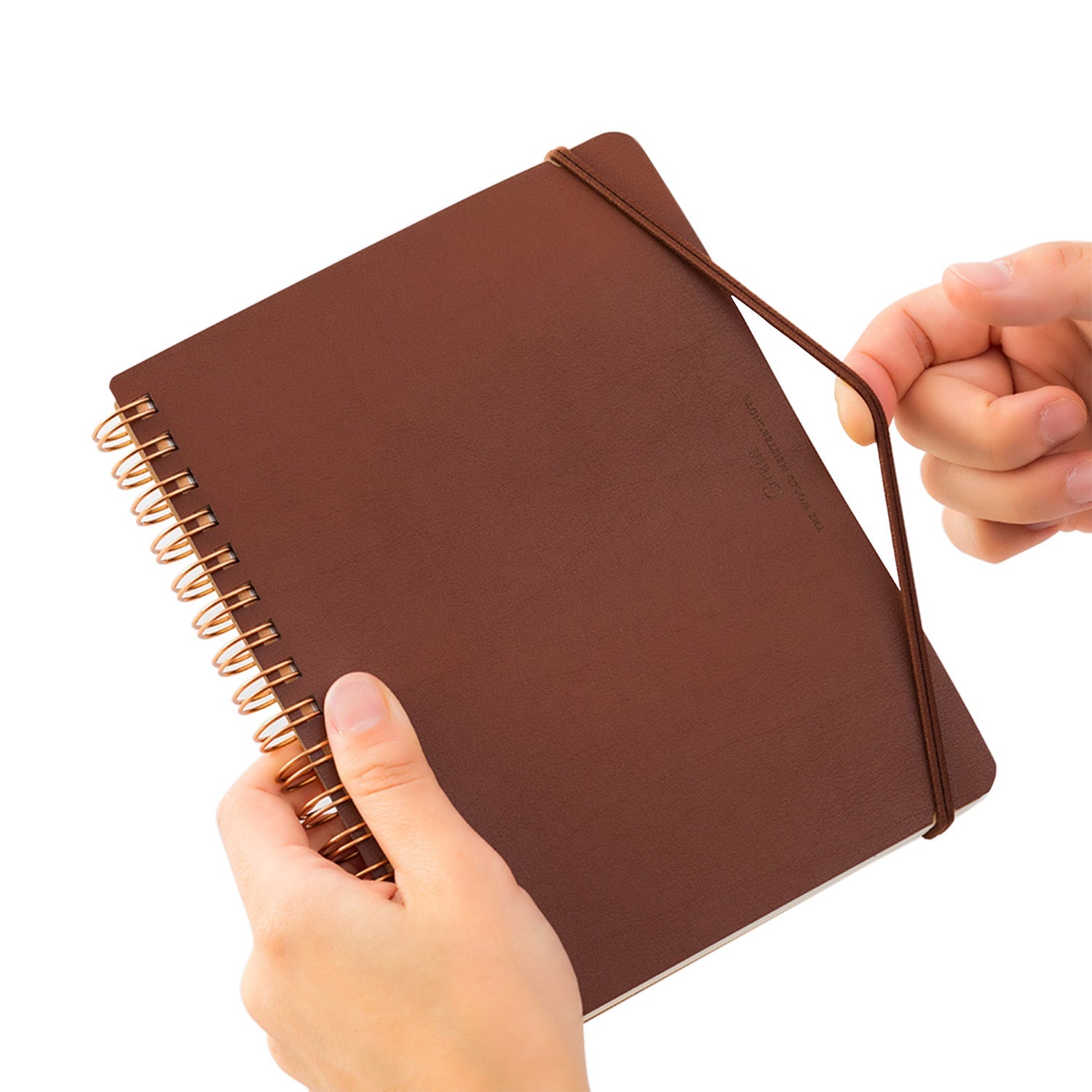 Midori WM Grain Brown Wirebound Notebook - B6, Ruled & Plain