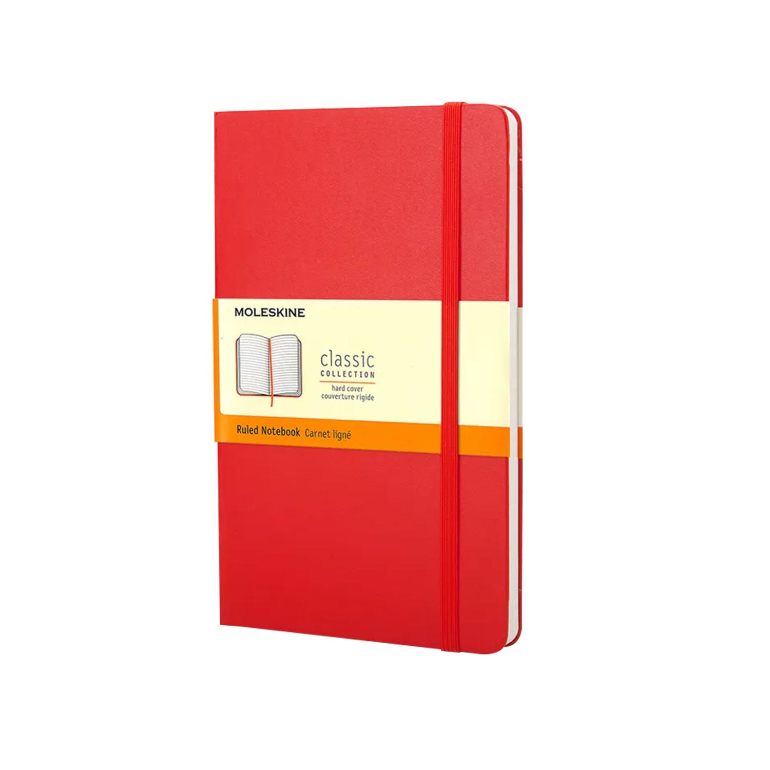 Moleskine Classic Hard Cover Red Notebook - A5, Ruled