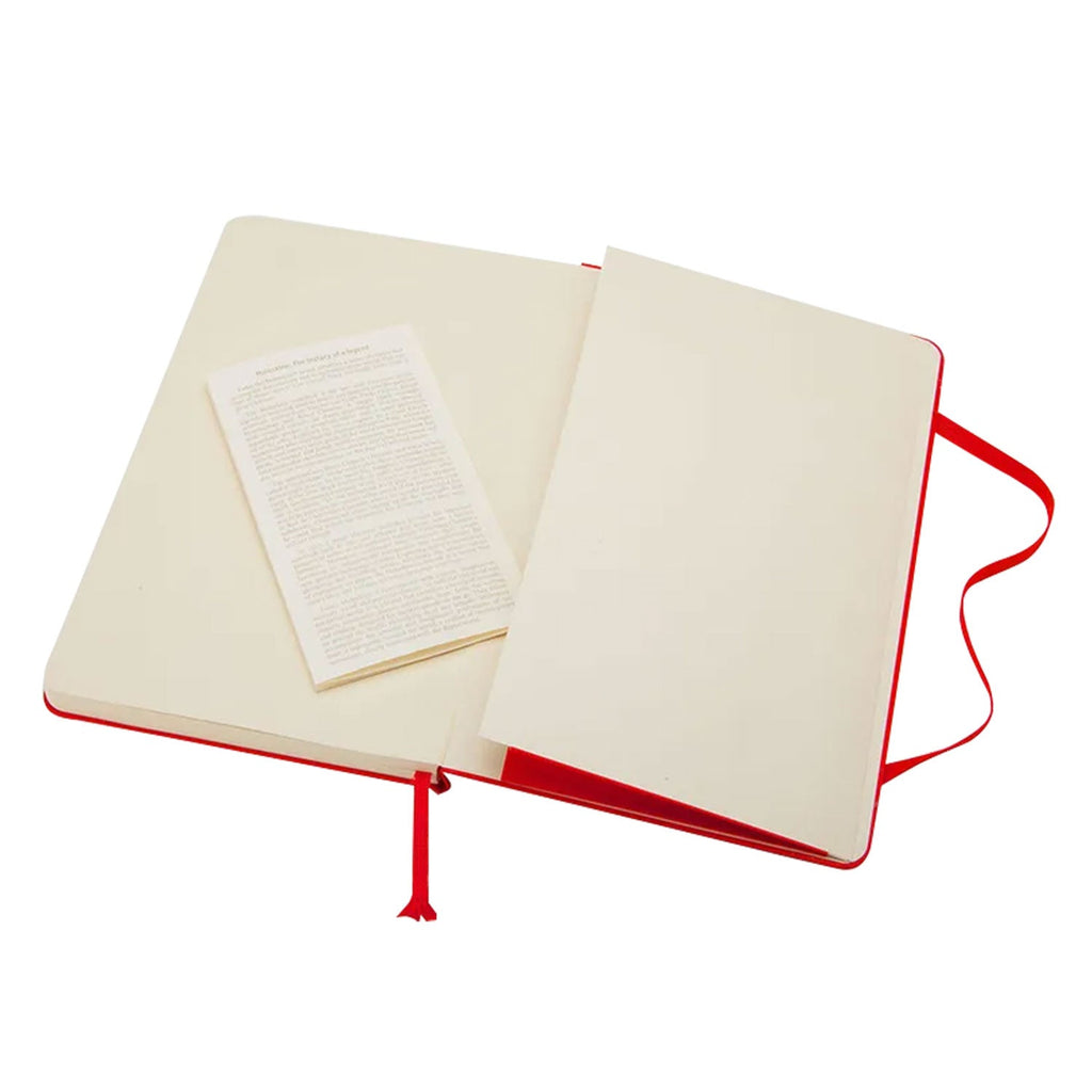 Moleskine Classic Hard Cover Red Notebook - A5, Ruled