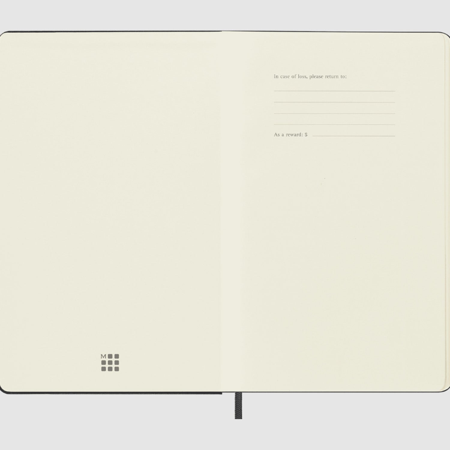 Moleskine Classic Hard Cover Notebook - Black - A5 - Plain