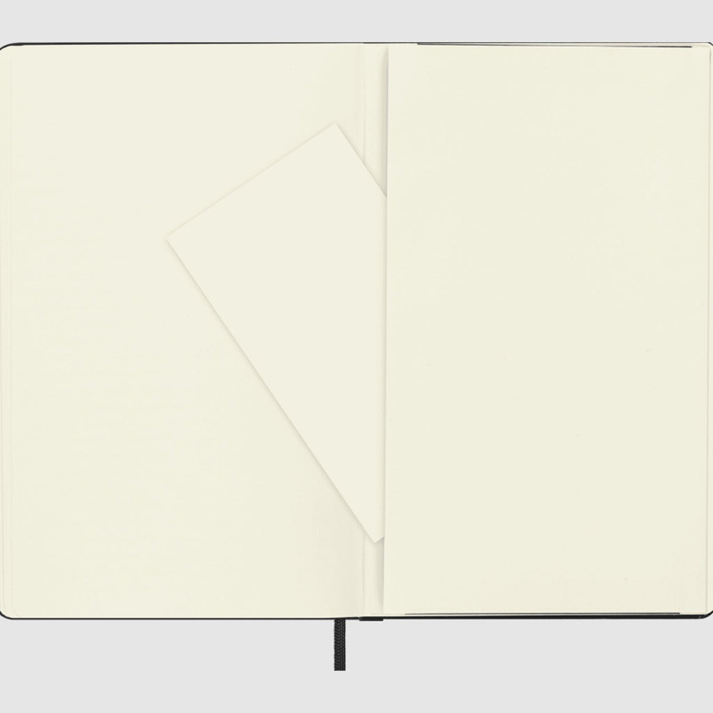Moleskine Classic Hard Cover Notebook - Black - A5 - Plain