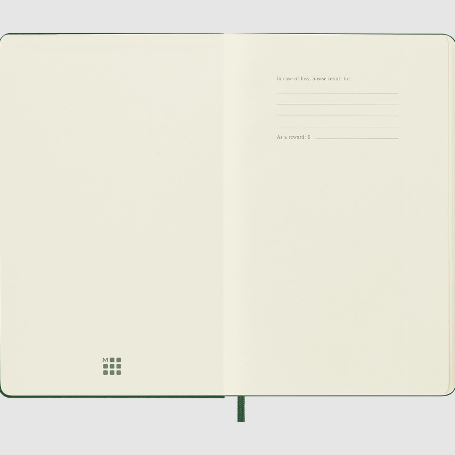 Moleskine Classic Hard Cover Notebook - Myrtle Green - A5 - Plain