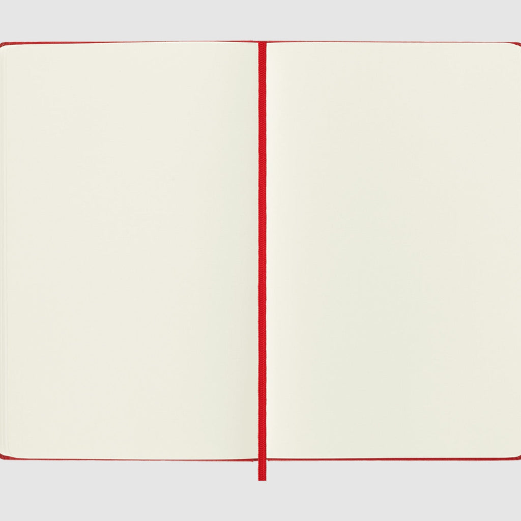 Moleskine Classic Hard Cover Notebook - Red - A5 - Plain