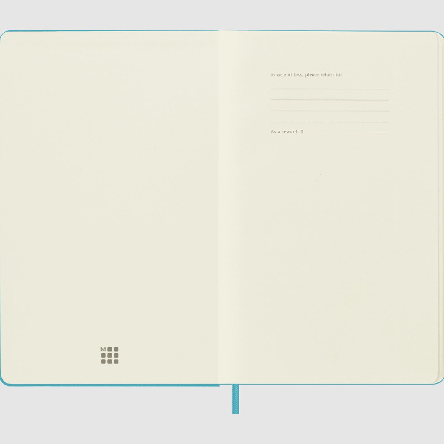 Moleskine Classic Hard Cover Notebook - Reef Blue - A5 - Plain