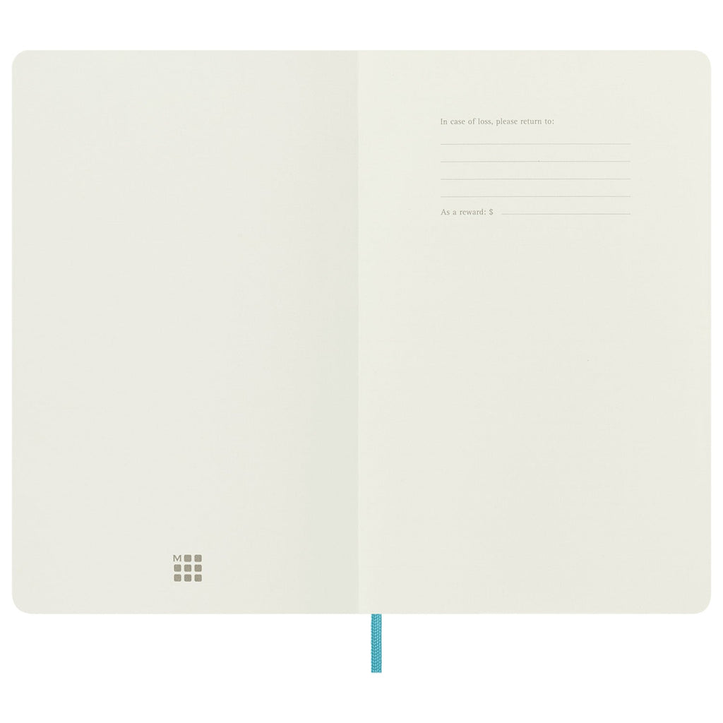 Moleskine Classic Soft Cover Reef Blue Notebook - A5, Ruled