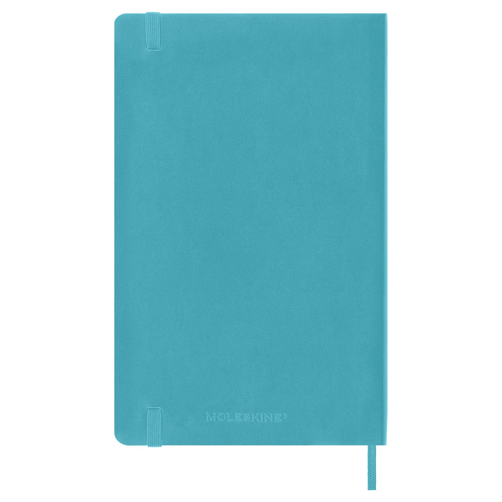 Moleskine Classic Soft Cover Reef Blue Notebook - A5, Ruled