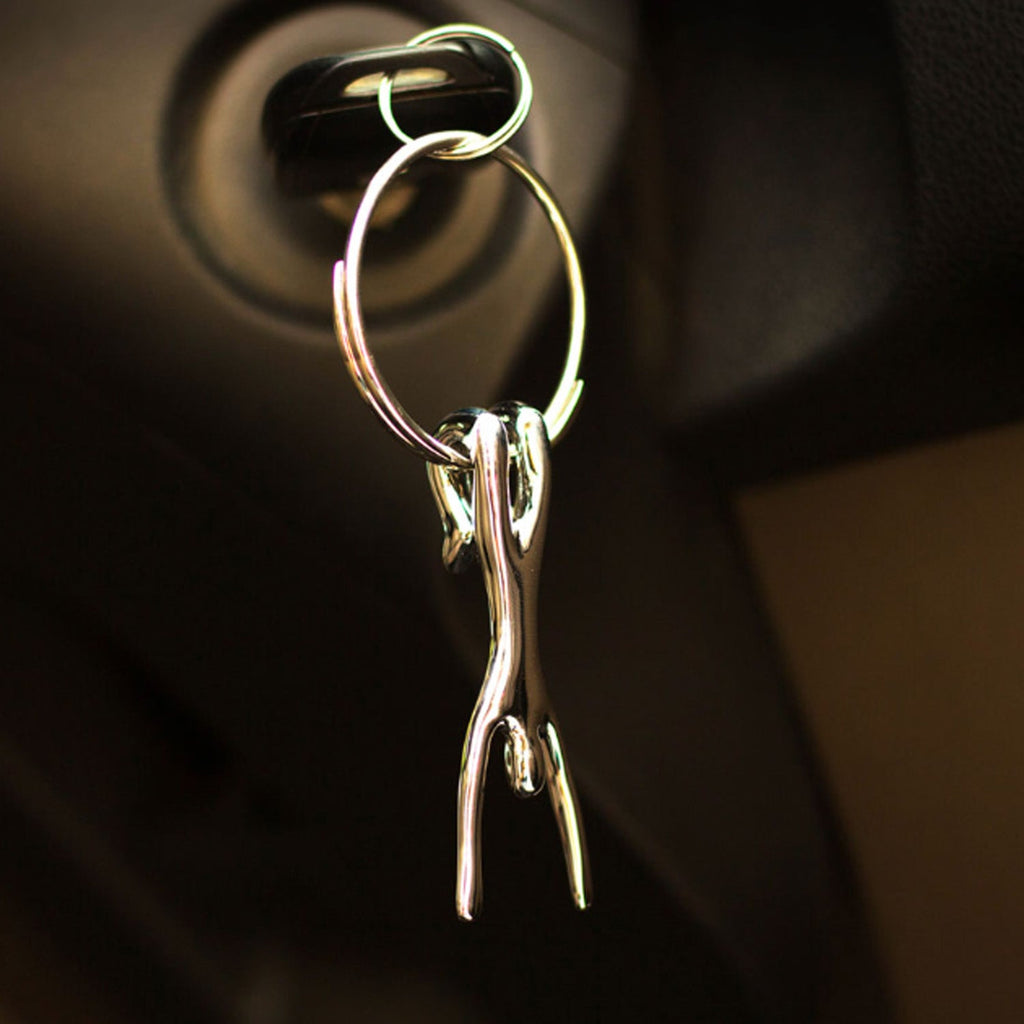 Mukul Goyal Acrobat Keychain - Burnished Brass