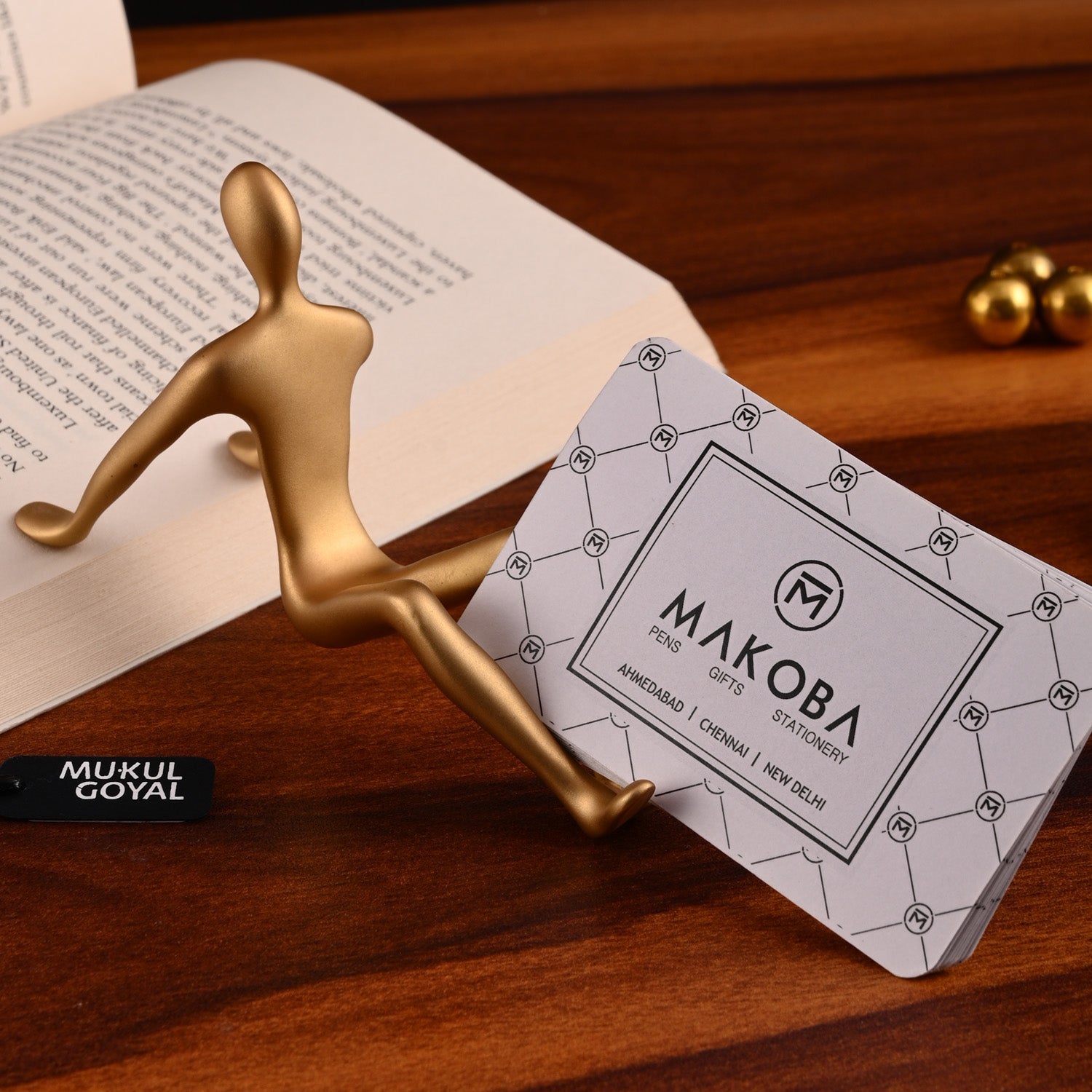Mukul Goyal ID Card Holder - Burnished Brass