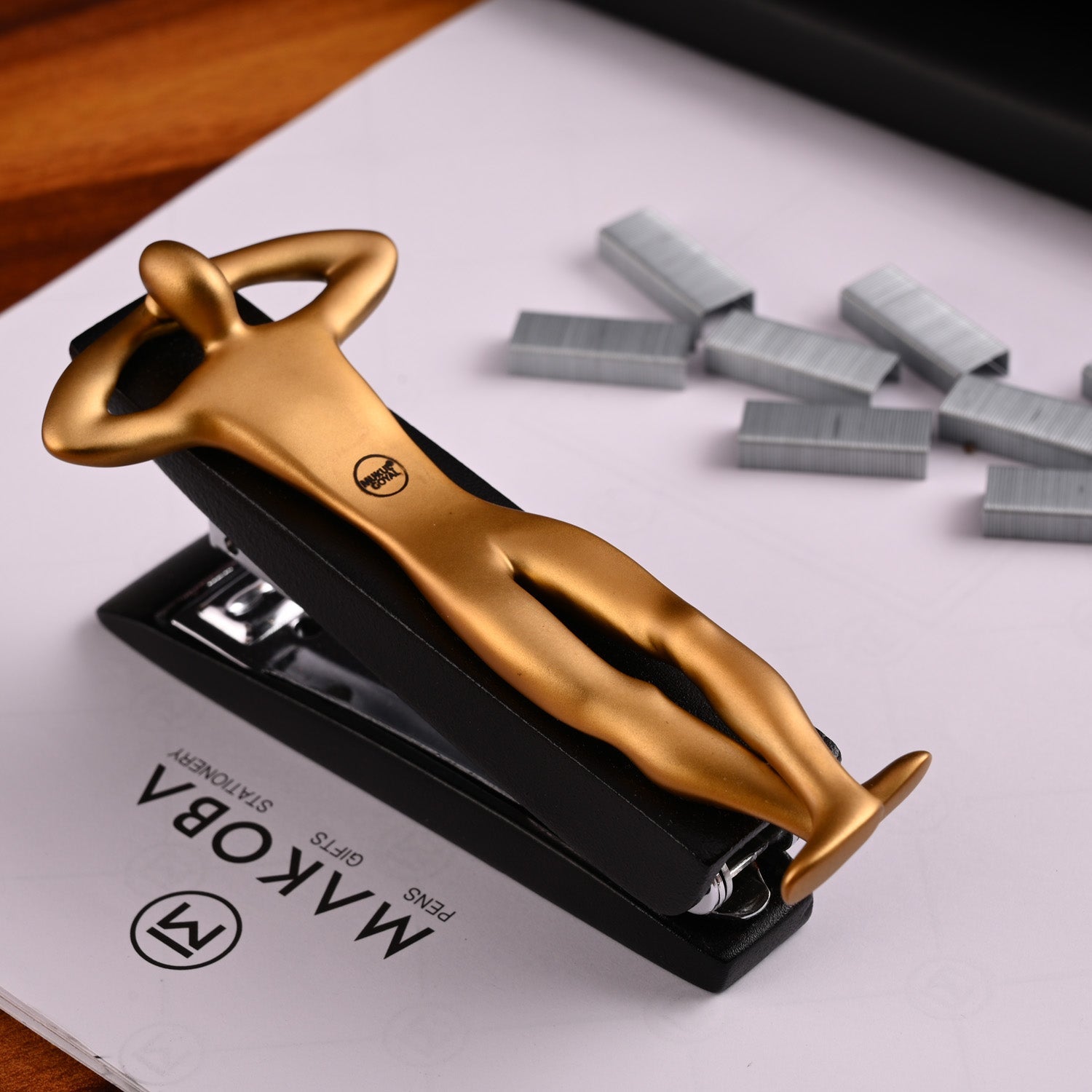 Mukul Goyal ID Stapler - Burnished Brass