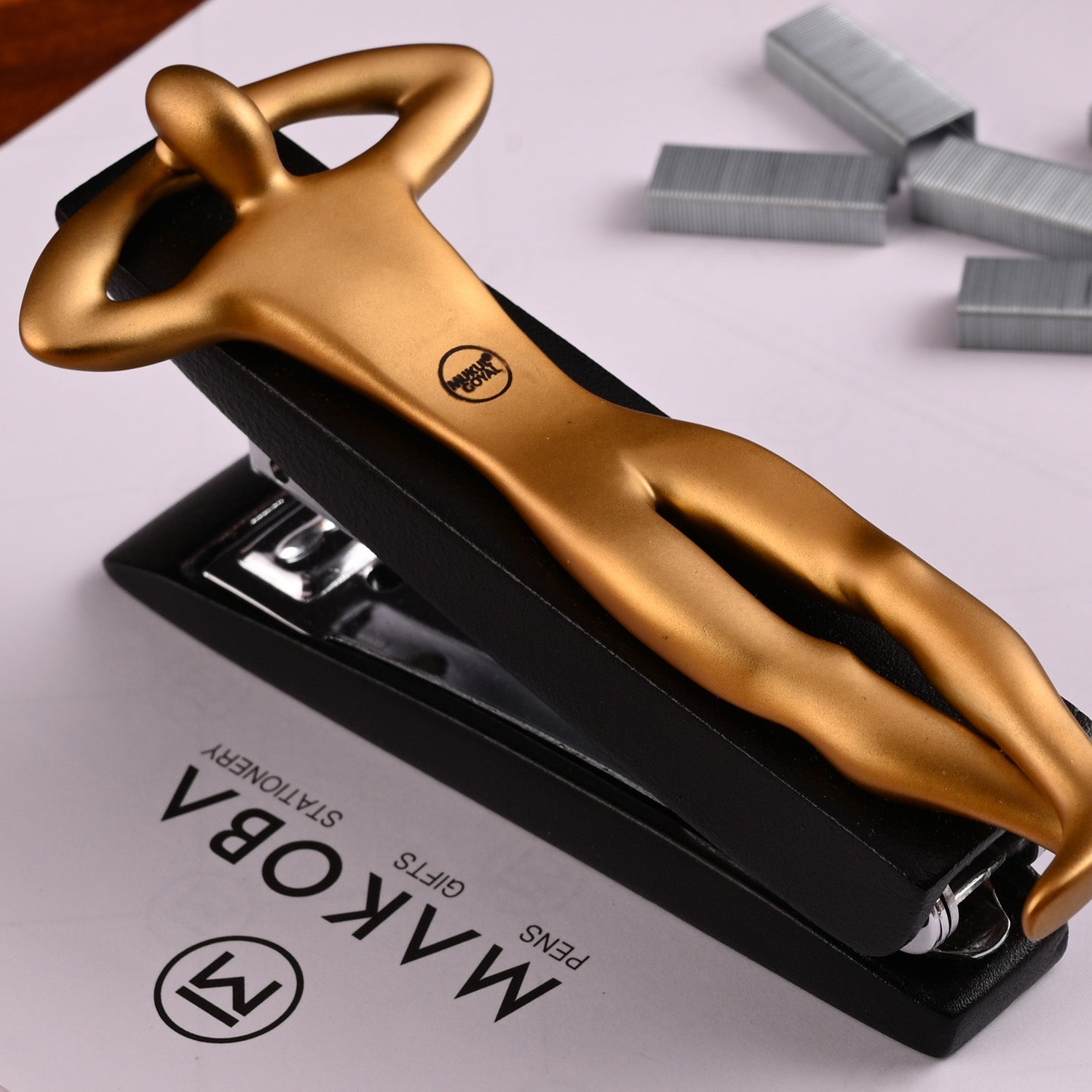 Mukul Goyal ID Stapler - Burnished Brass