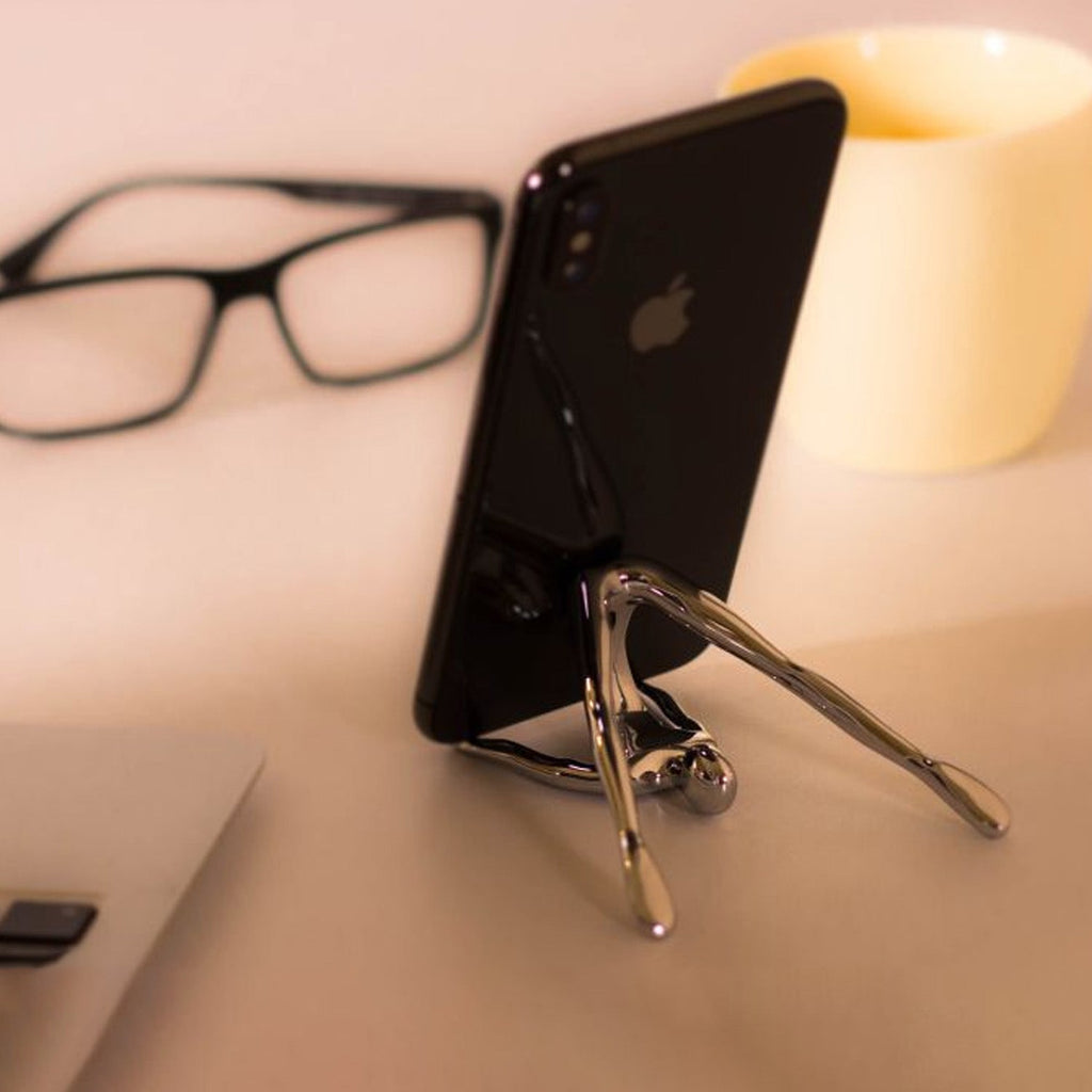 Mukul Goyal ID Yoga Phone/Tab Rest - Burnished Brass