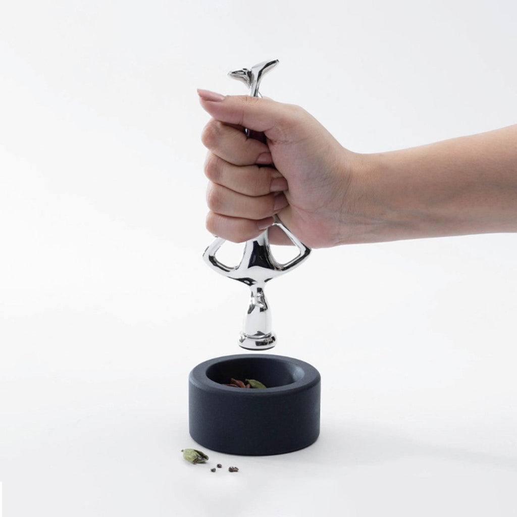 Mukul Goyal Mortar & Pestle Headbanger - Stainless Steel