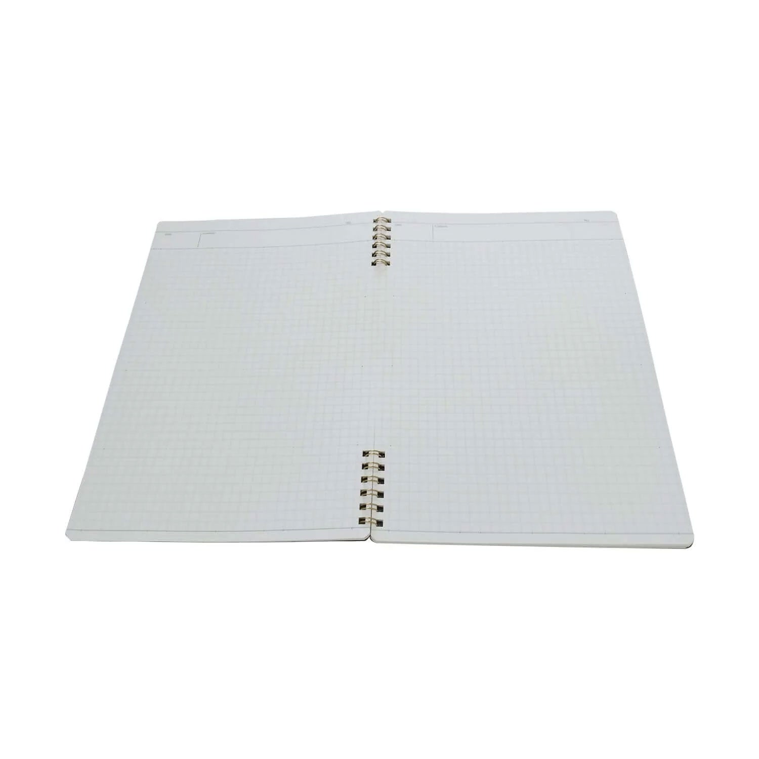 Nakabayashi Logical Prime Fountain Pen Friendly Spiral Notebook, Black - Square Ruled