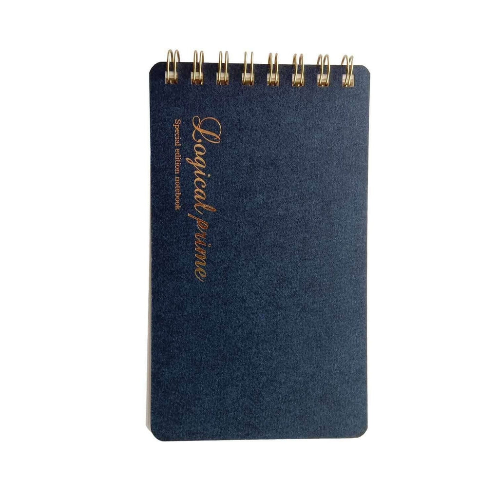 Nakabayashi Logical Prime Fountain Pen Friendly Spiral Notebook, Blue - 6mm Ruled