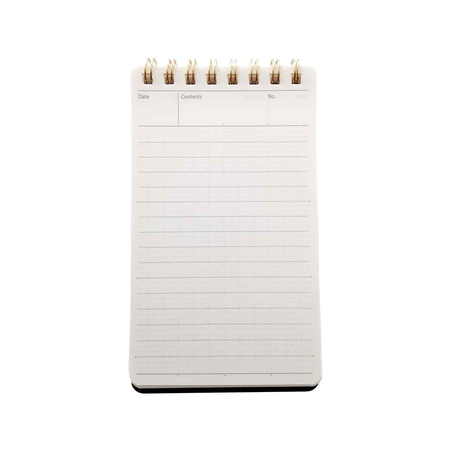 Nakabayashi Logical Prime Fountain Pen Friendly Spiral Notebook, Blue - 6mm Ruled