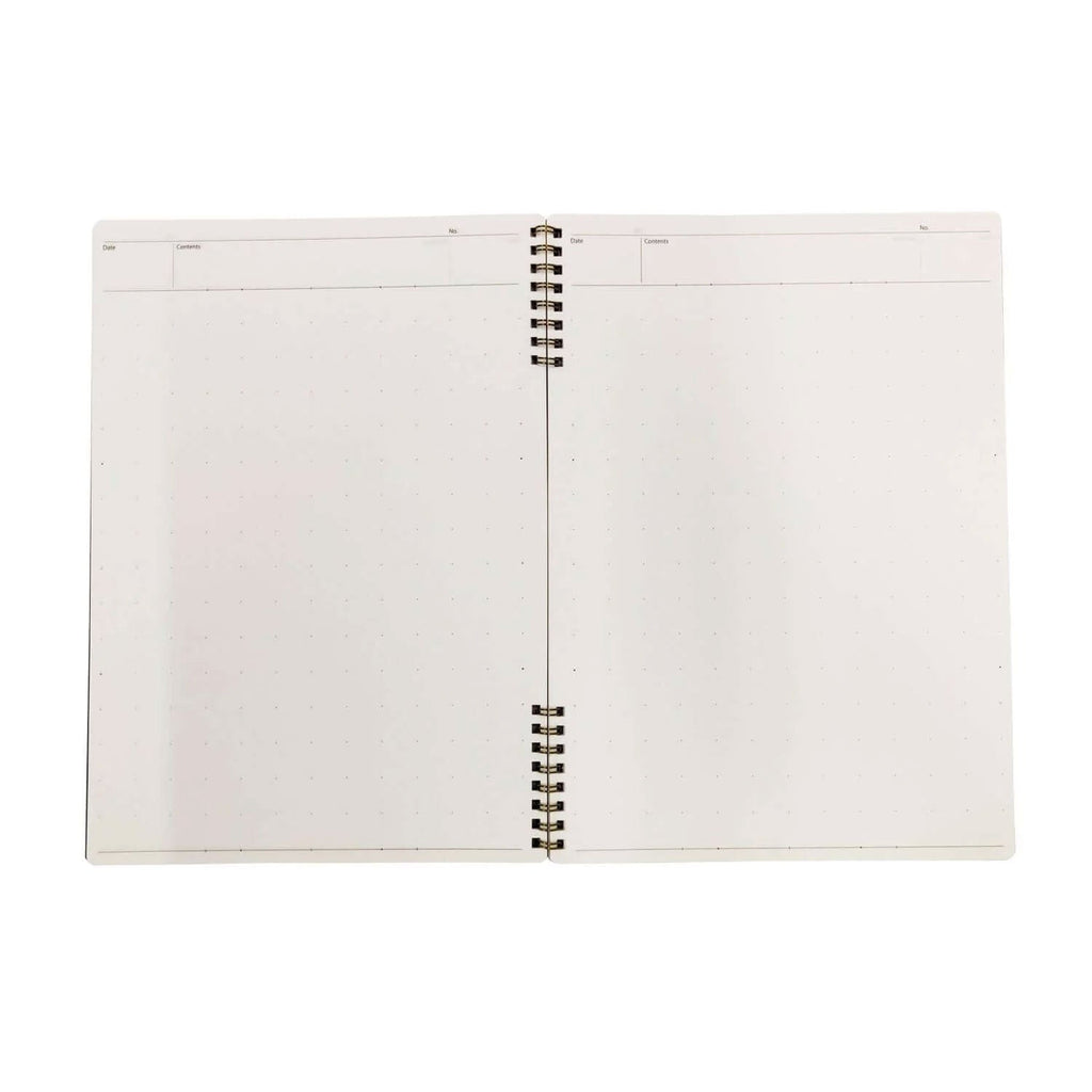 Nakabayashi Logical Prime Fountain Pen Friendly Spiral Notebook, Brown - Dot Ruled