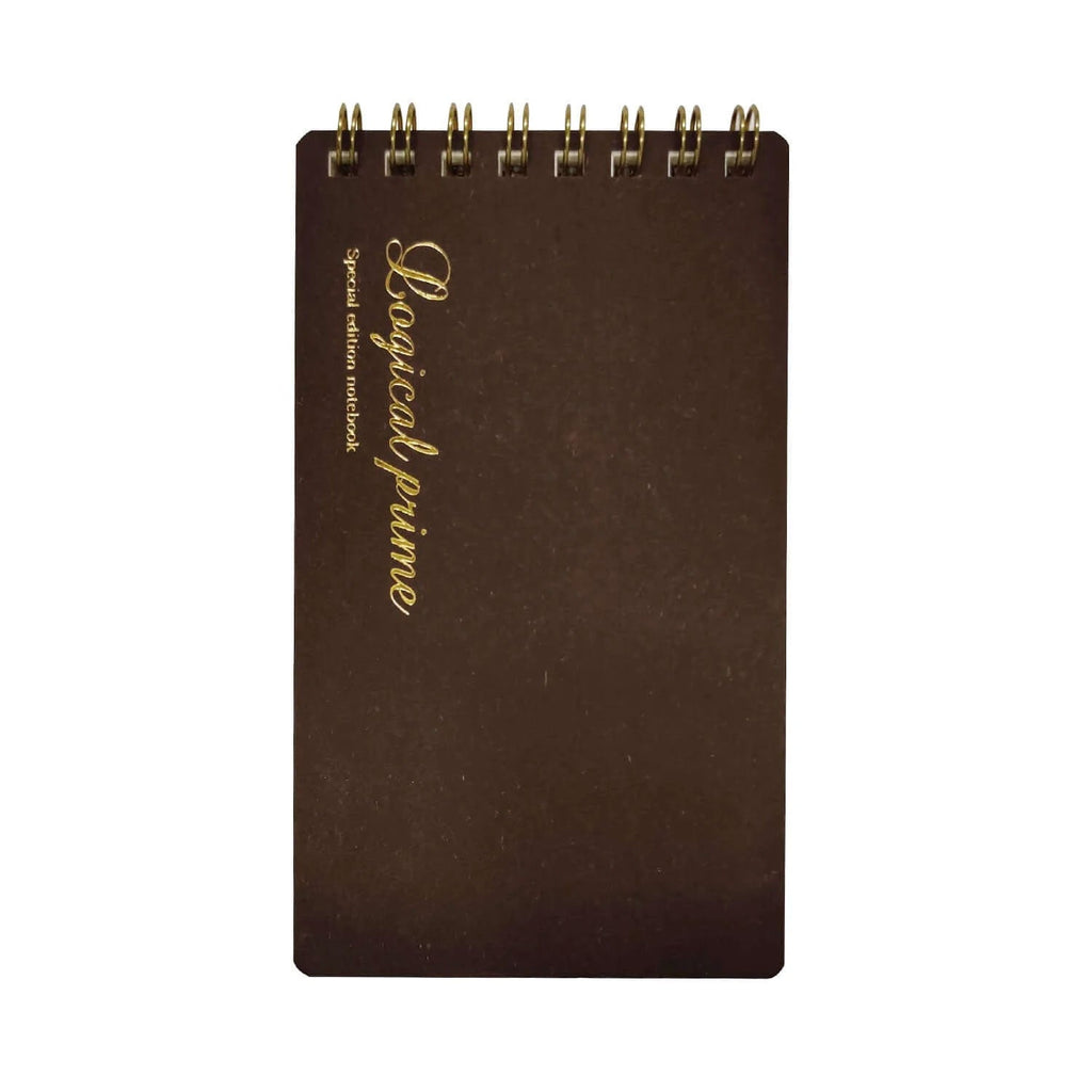 Nakabayashi Logical Prime Fountain Pen Friendly Spiral Notebook, Brown - Dot Ruled