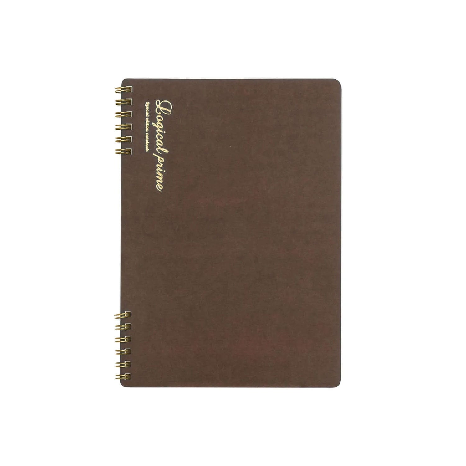 Nakabayashi Logical Prime Fountain Pen Friendly Spiral Notebook, Brown - Dot Ruled