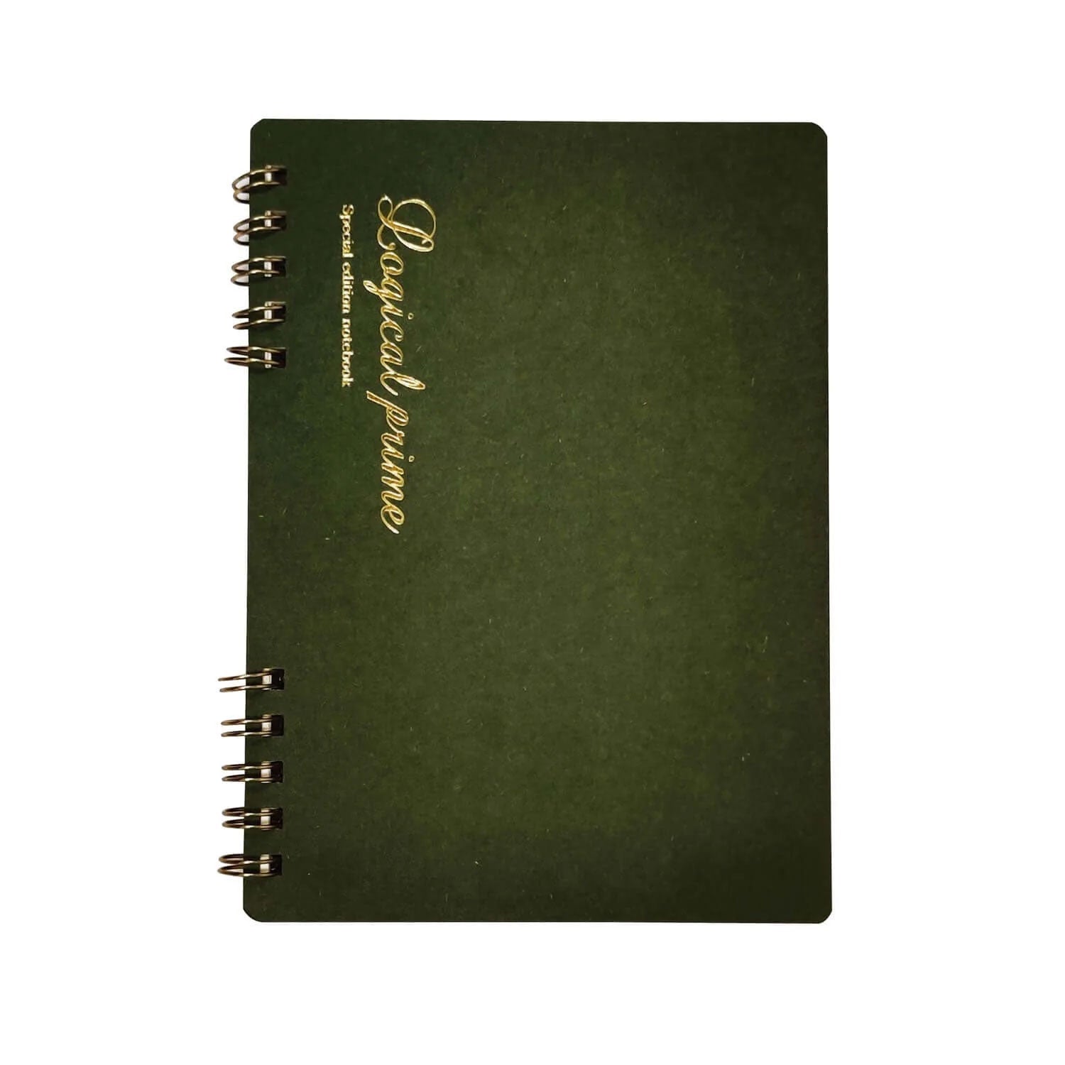 Nakabayashi Logical Prime Fountain Pen Friendly Spiral Notebook, Green - 7mm Ruled