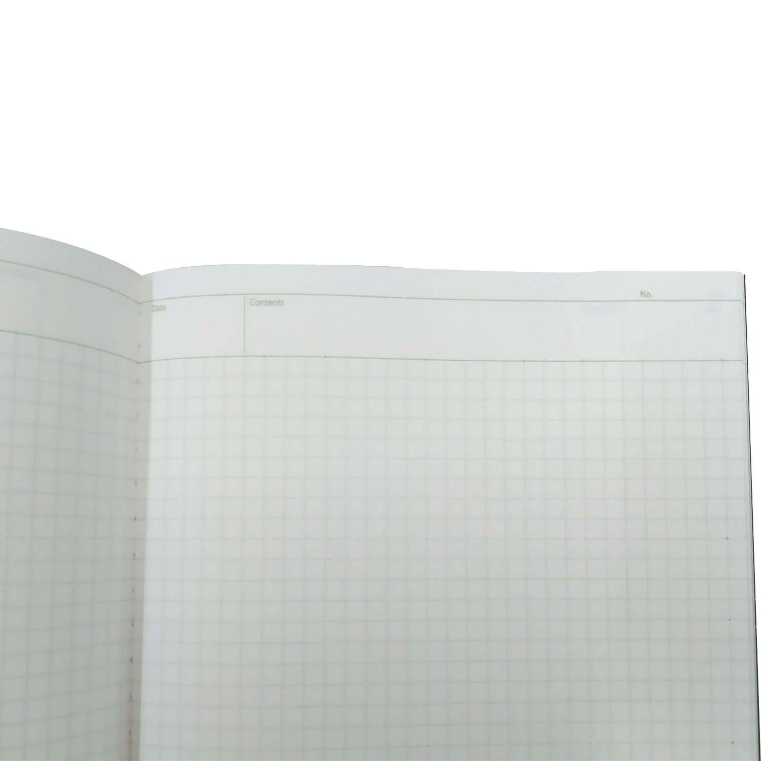 Nakabayashi Logical Prime Fountain Pen Friendly Stitched Notebook, Black - Square Ruled