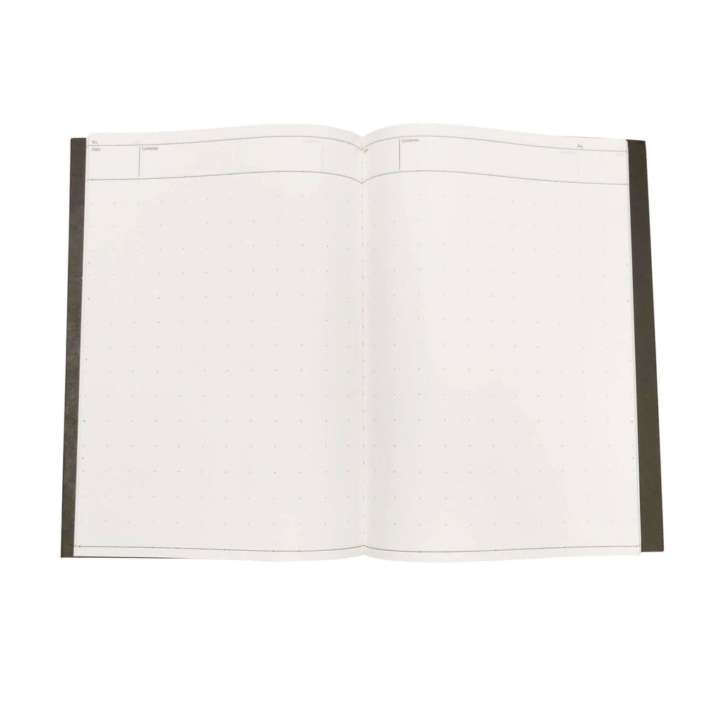 Nakabayashi Logical Prime Fountain Pen Friendly Stitched Notebook, Brown - Dot Ruled