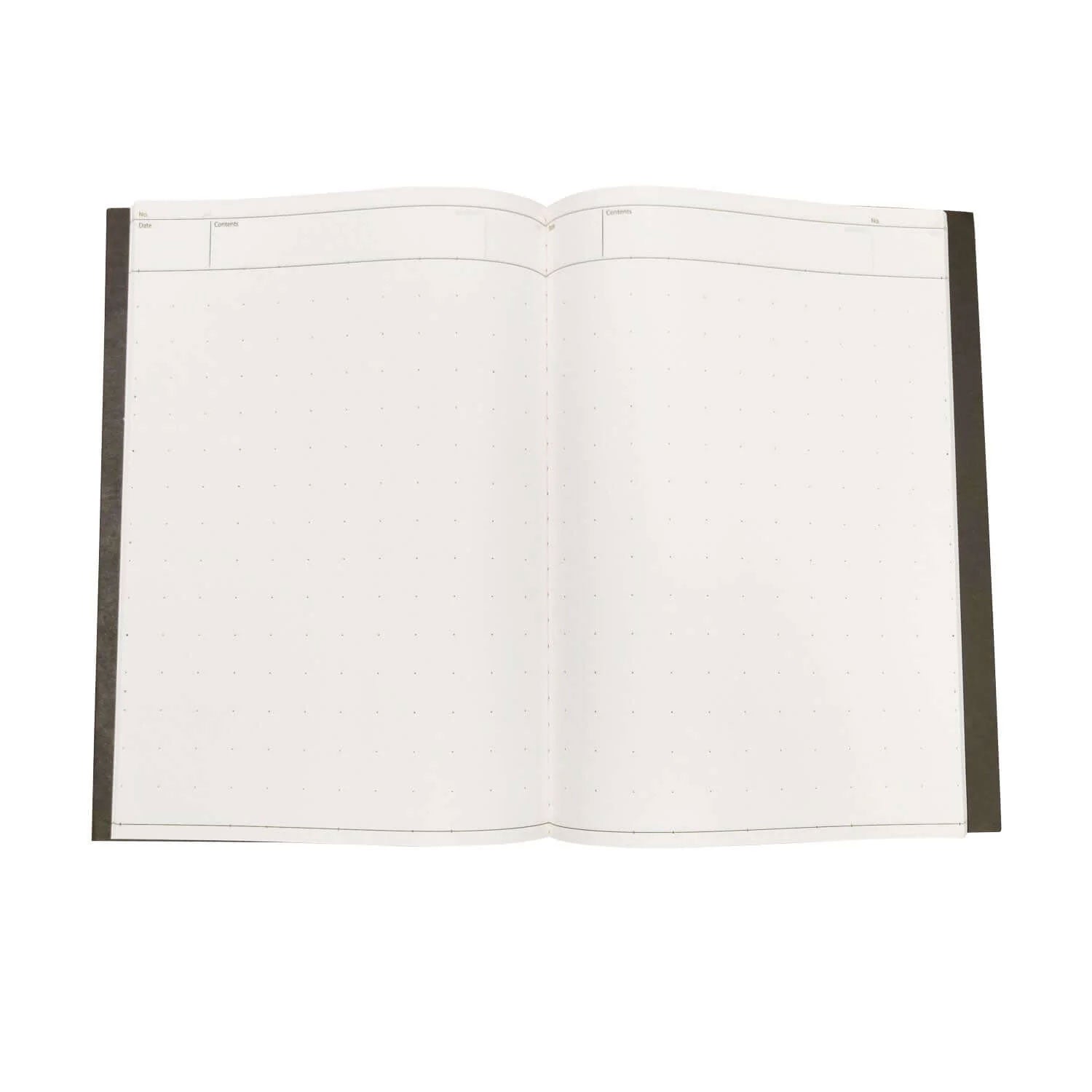 Nakabayashi Logical Prime Fountain Pen Friendly Stitched Notebook, Brown - Dot Ruled