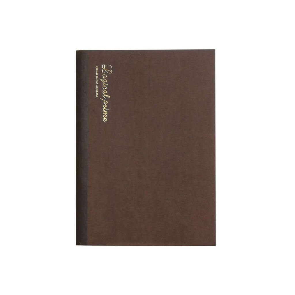 Nakabayashi Logical Prime Fountain Pen Friendly Stitched Notebook, Brown - Dot Ruled