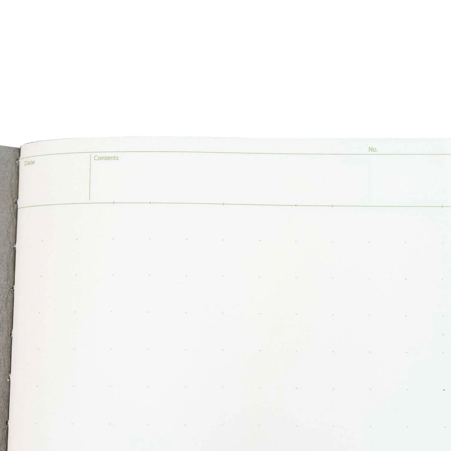 Nakabayashi Logical Prime Fountain Pen Friendly Stitched Notebook, Brown - Dot Ruled