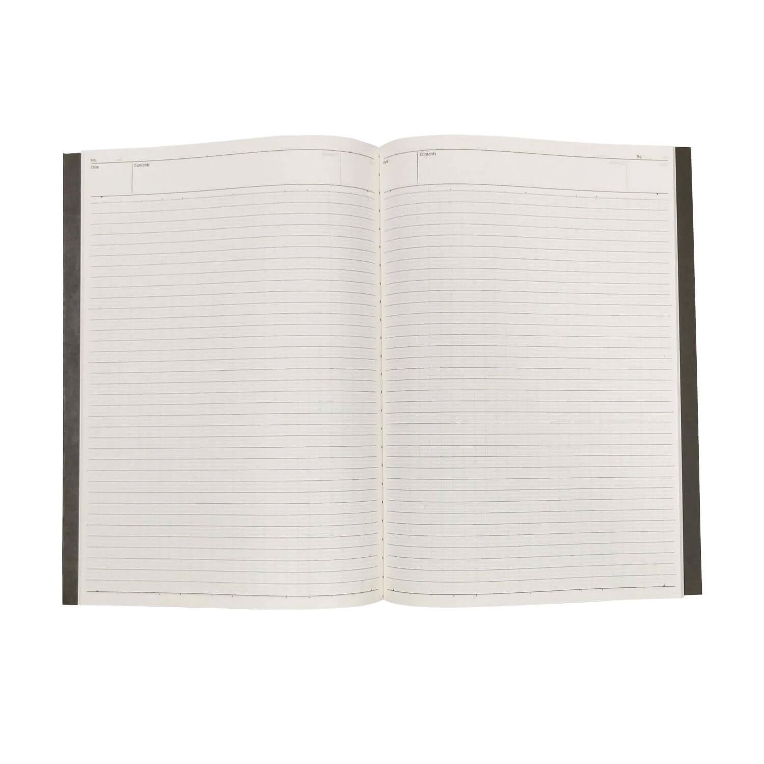 Nakabayashi Logical Prime Fountain Pen Friendly Stitched Notebook, Green - 7mm Ruled