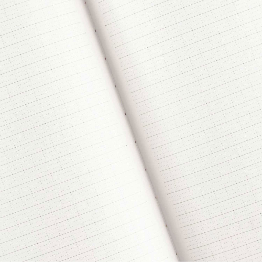 Nakabayashi Logical Prime Fountain Pen Friendly Stitched Notebook, Green - 7mm Ruled