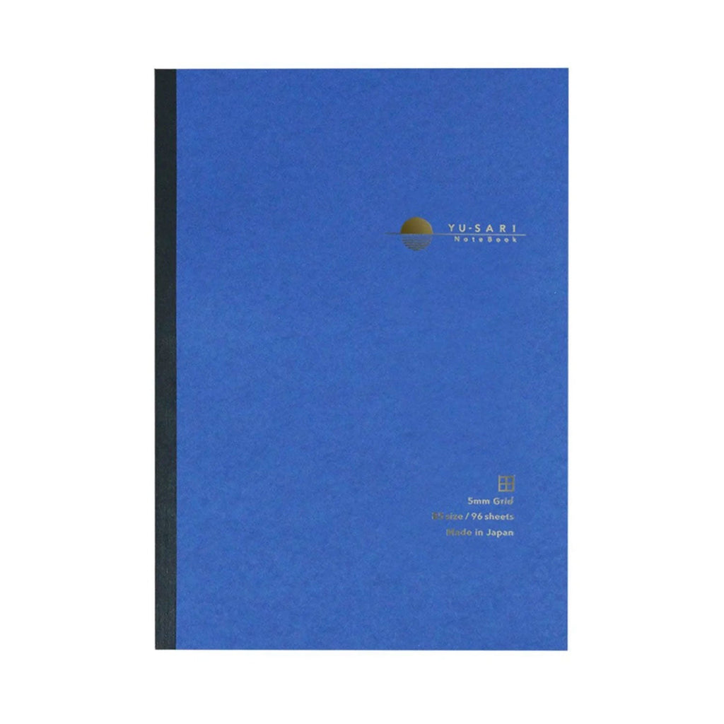 Nakabayashi Yu-Sari Fountain Pen Friendly Notebook, Blue - Sqr Ruled