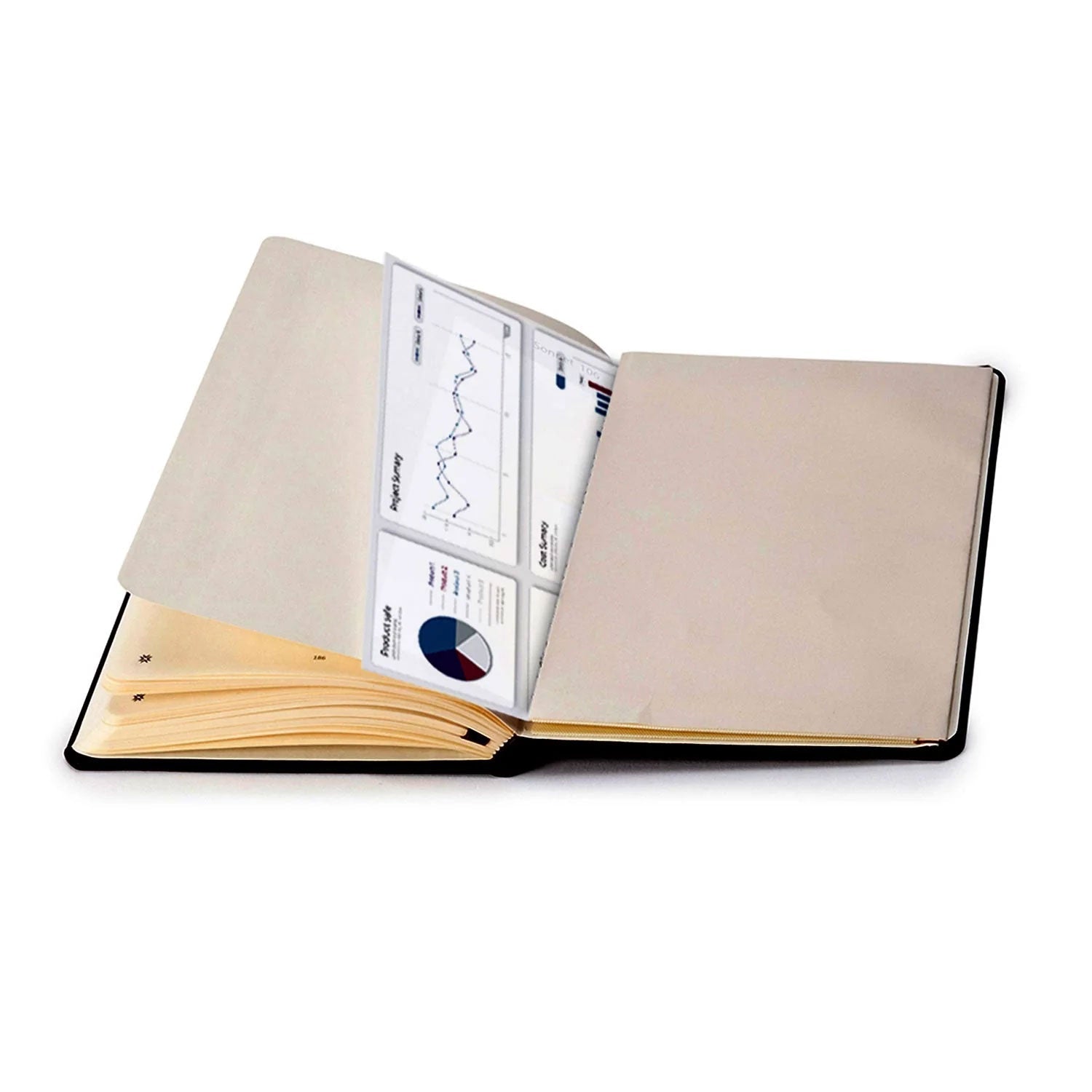 Pennline Waltz Hard Cover Notebook, Brown - Ruled