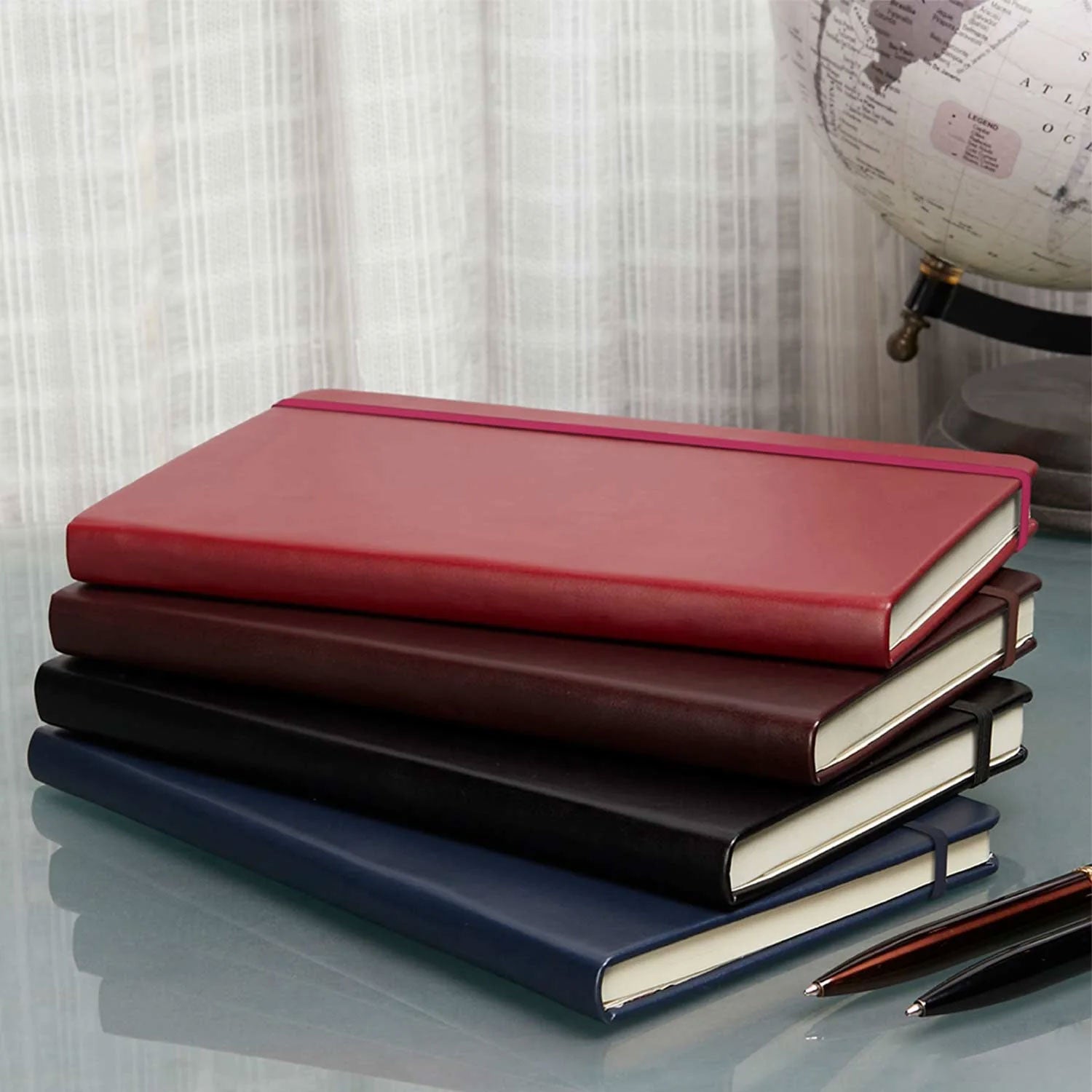 Pennline Waltz Hard Cover Notebook, Brown - Ruled